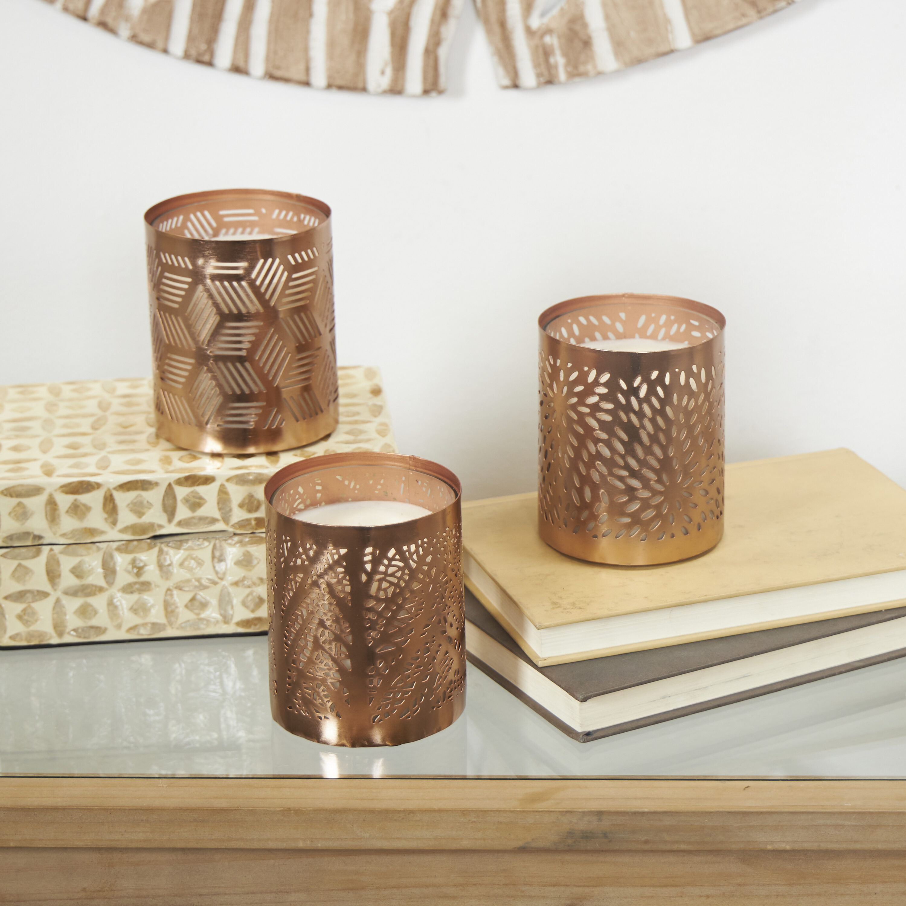 Grayson Lane 3-Pack 3-Wick Campfire Copper Votive Candle 820081 at ...