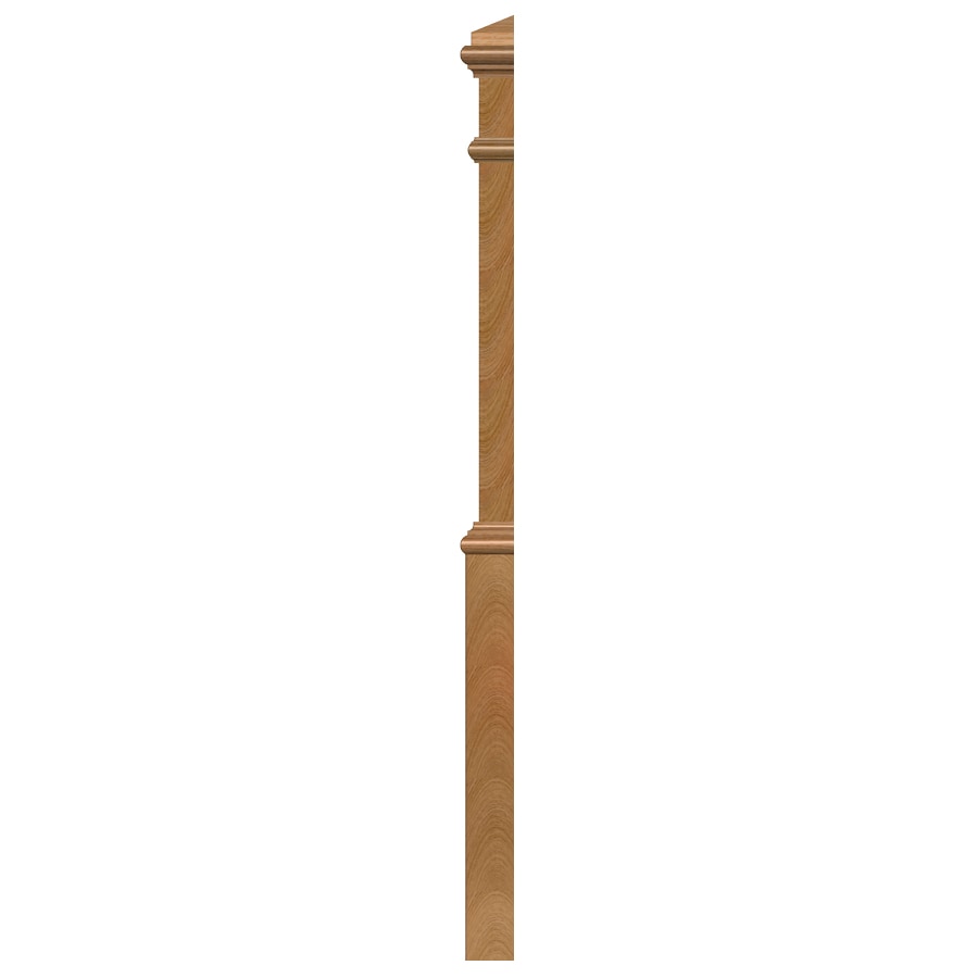 L.J. Smith Stair Systems LJ-4191-HALF-O 5.5-in x 56-in Unfinished Red oak Landing Stair Newel Post