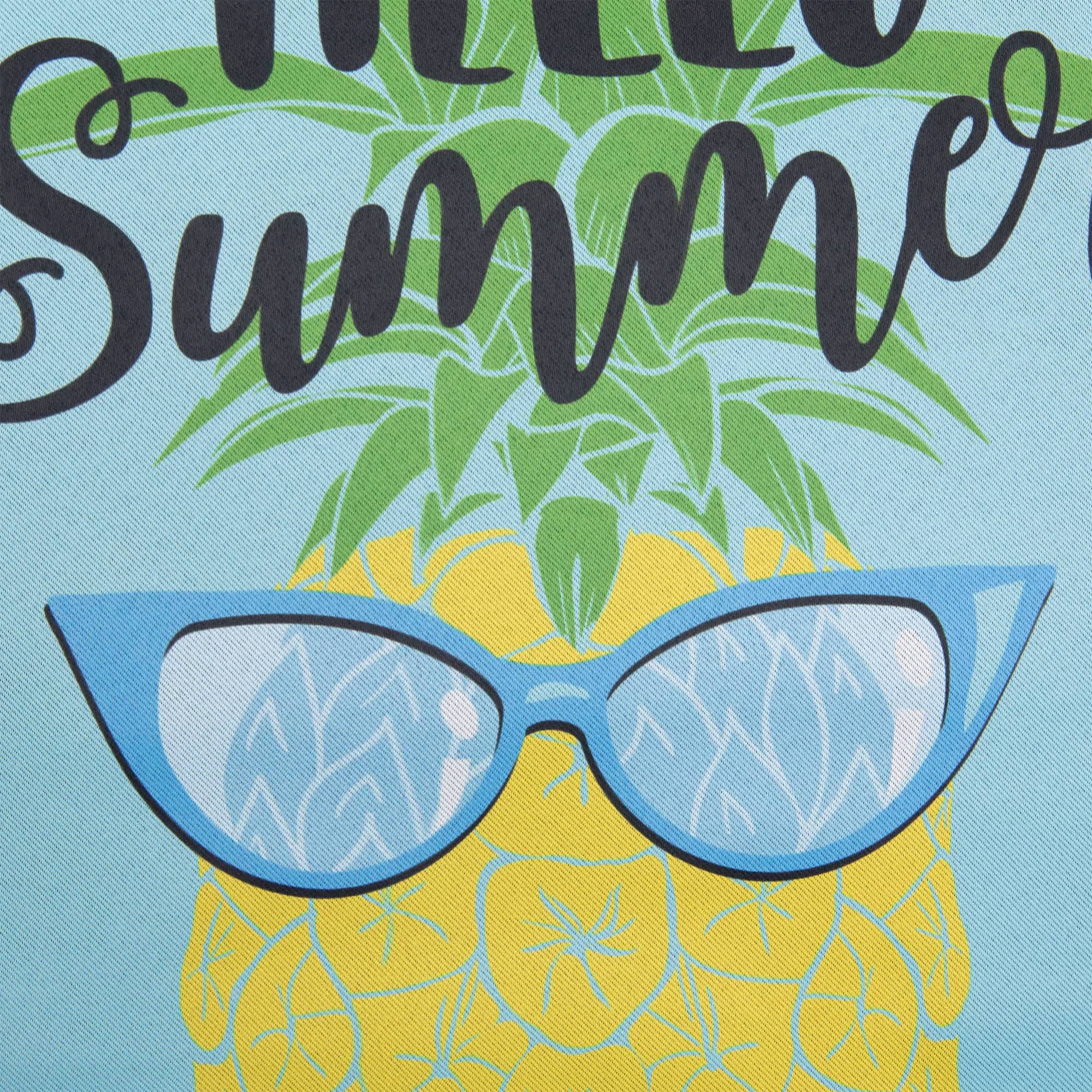 Northlight Hello Summer Pineapple Outdoor Garden Flag - 12.5 inch x 18 ...