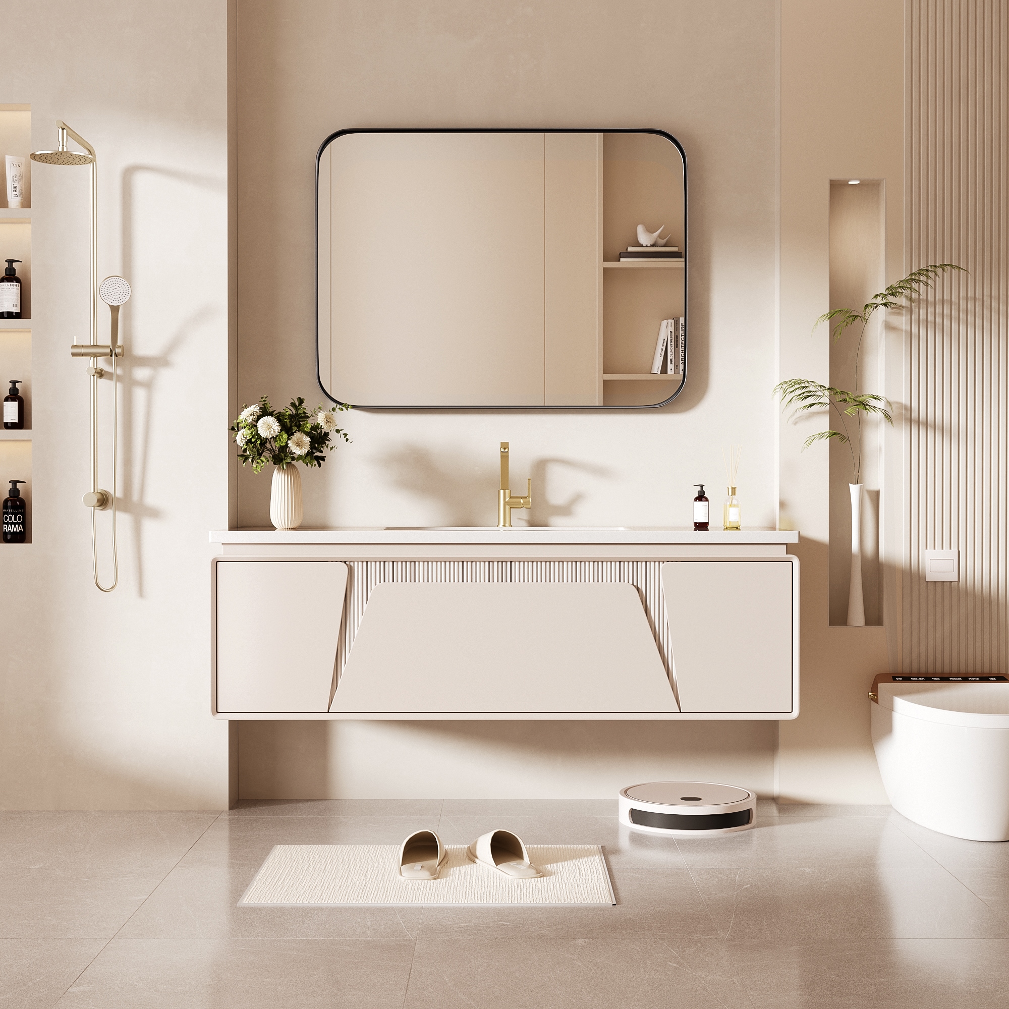 LOVMOR Y-TM2432-B Framed-Bath-Mirrors - View #3