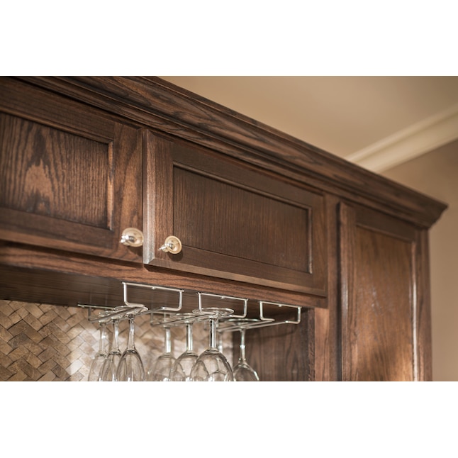 Style Selections 4 51 In W X 1 61 H Tier Under Shelf Metal Stemware Holder The Cabinet Organizers Department At Lowes Com