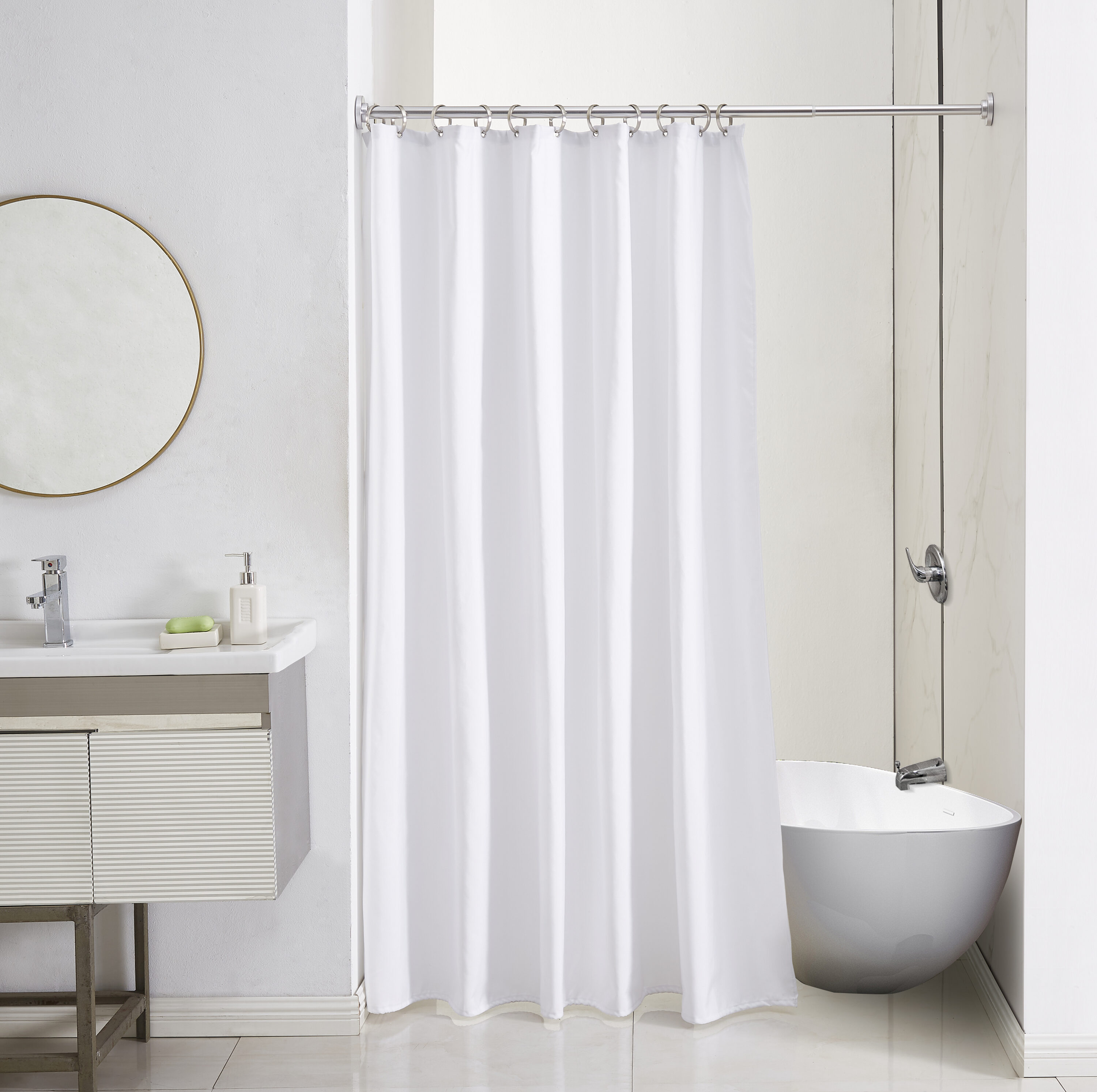 Shower Caddy, Satin Nickel, 1 Caddy, 4 Water Resistant Strips, Bathroom  Organization - AliExpress
