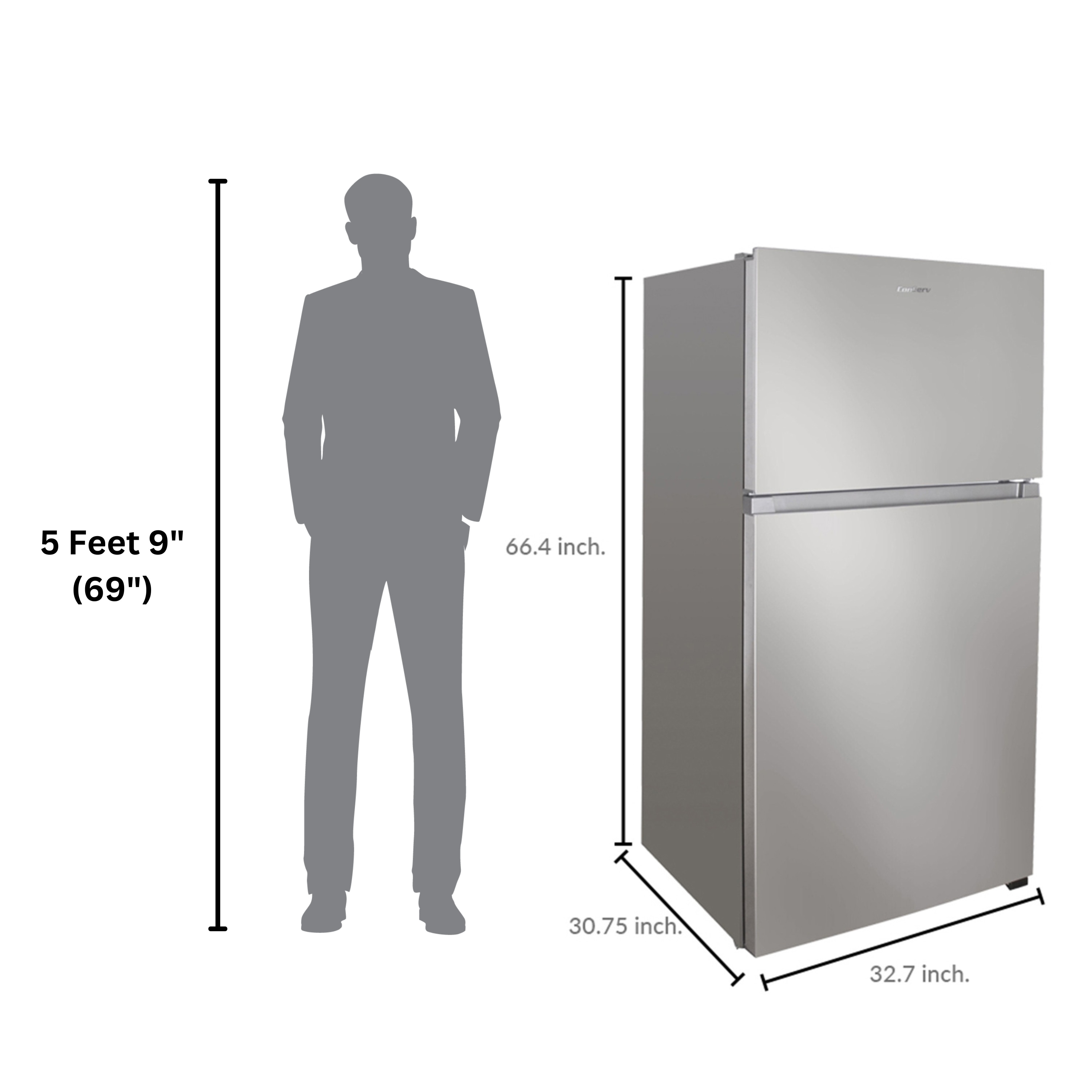ConServ TMRI 210 S Top-Freezer-Refrigerators - View #2