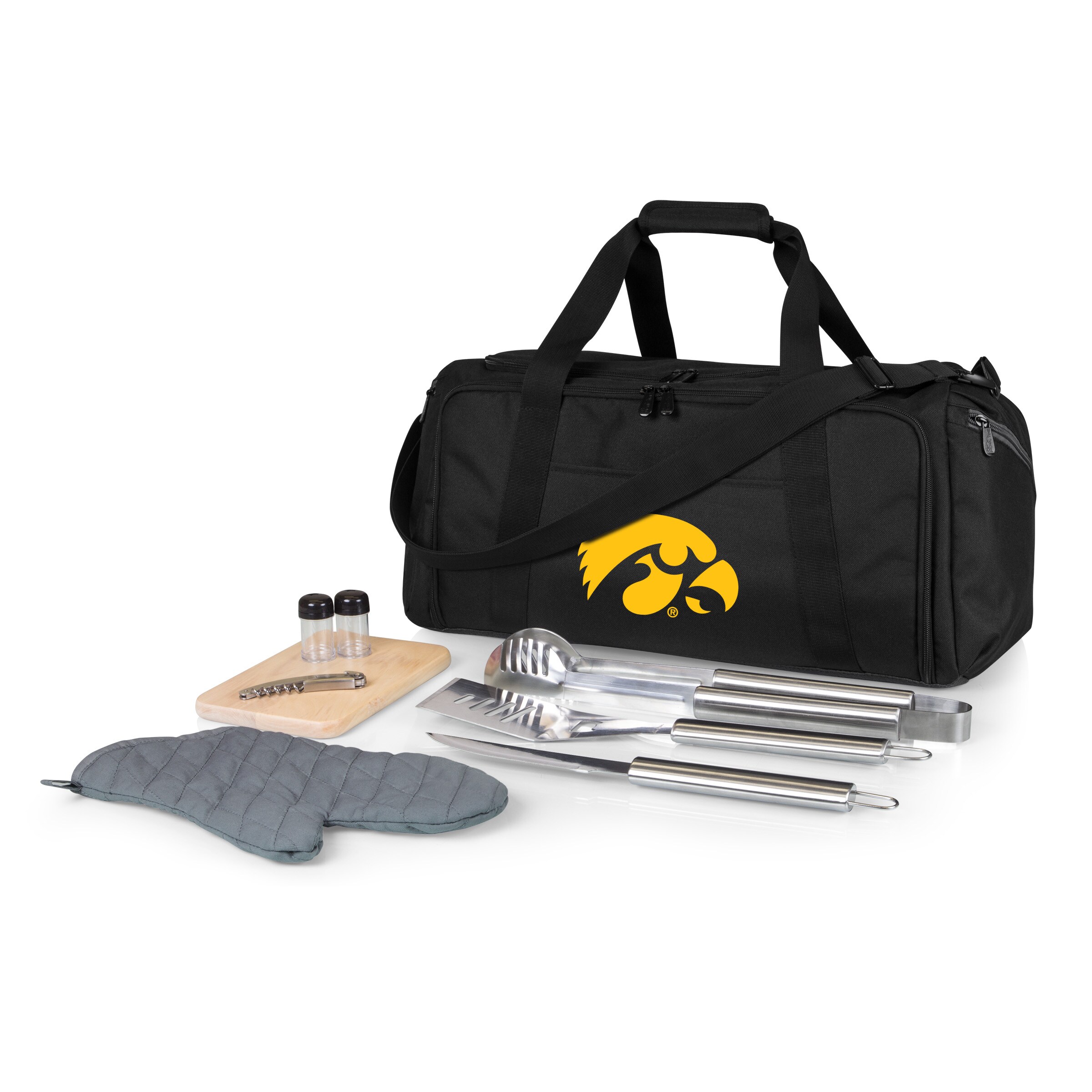 Picnic Time Stainless Steel 9-Piece Grilling Accessory Kit with Heat-Sealed Interior Liner and Multiple Storage Pockets 757-06-175-224-0 Sansujyuku sansujyuku.com