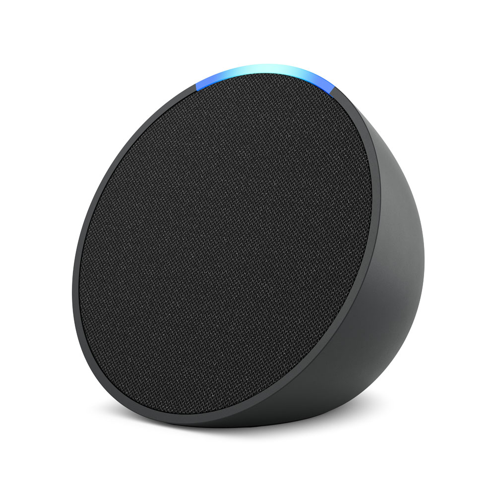 Echo Pop 1st Gen, 2023 Release Full sound compact smart speaker with  Alexa Charcoal in the Smart Speakers & Displays department at