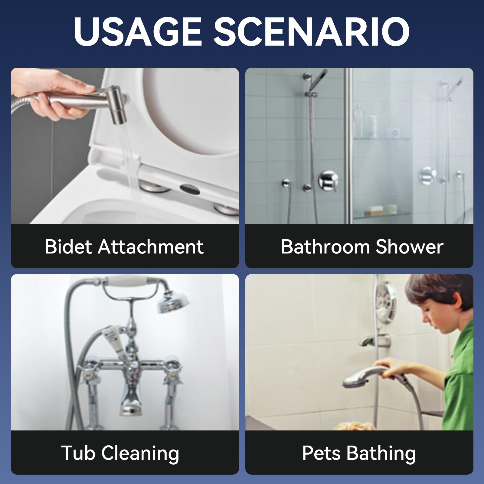 Extra Long Brushed Nickel Stainless Steel Shower Hose