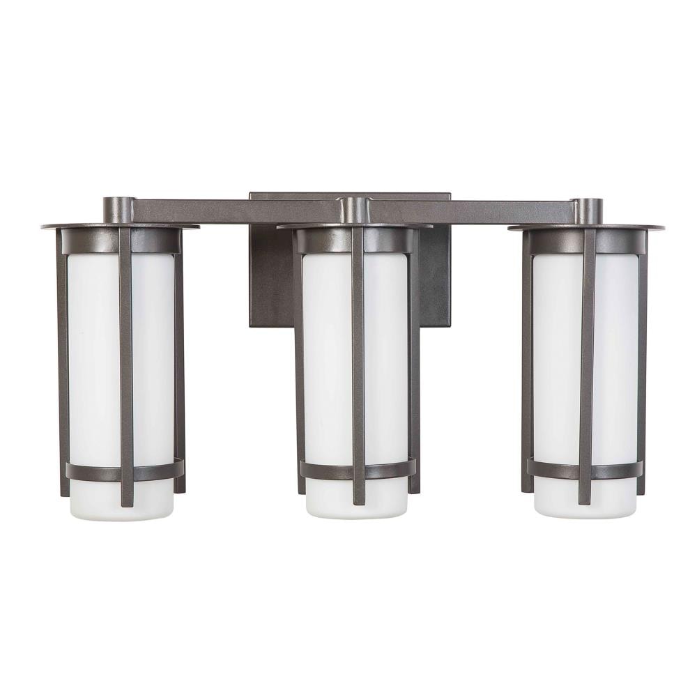 EGLO 203121A Truxton 20.39-in 3 -Light Brushed Gray Transitional Vanity light
