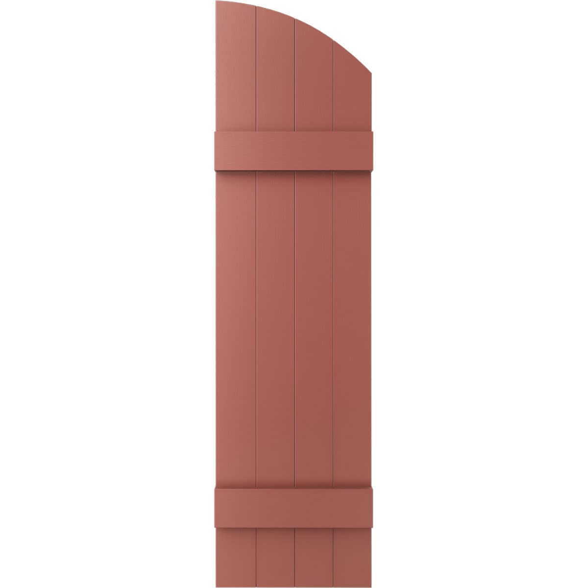 Ekena Millwork LJ6S14X04900RD 14-in W x 49-in H Burgundy Red Board and batten Exterior Shutters ( 2 -Pack )