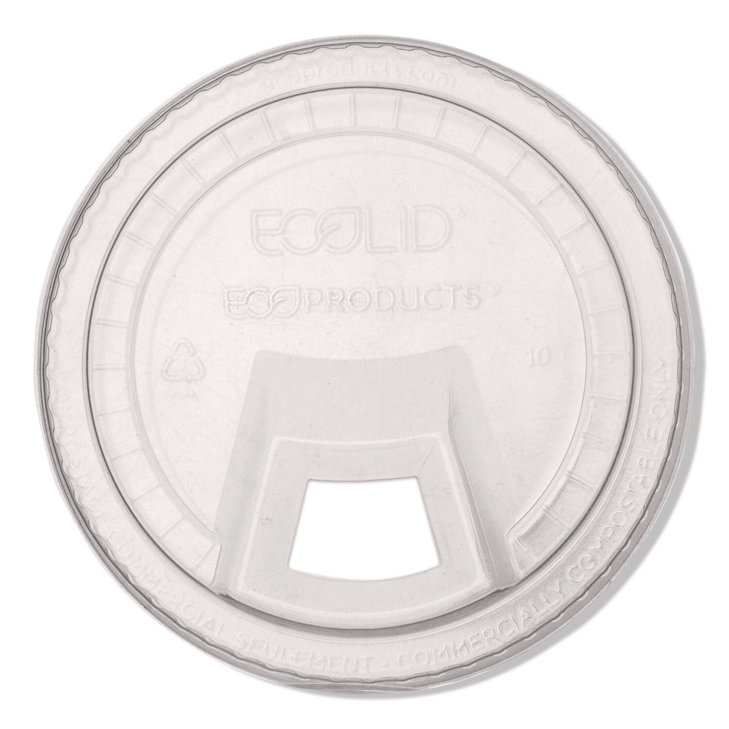 Eco-Products GreenStripe Cold Cup Sip Lids Fits 9 oz/12 oz to 24 oz Cold Cups Plastic Clear 1000/Carton
