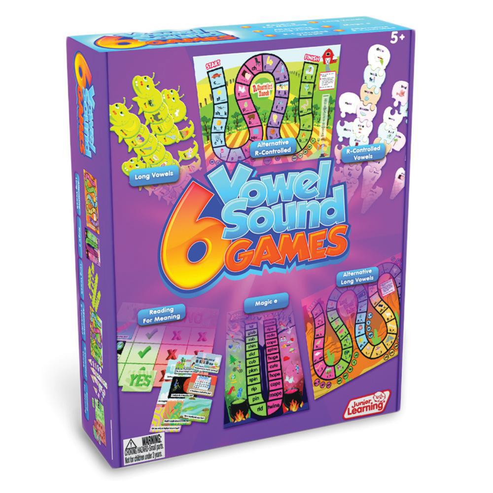  JRL411 Vowel Sound Games, Set of 6