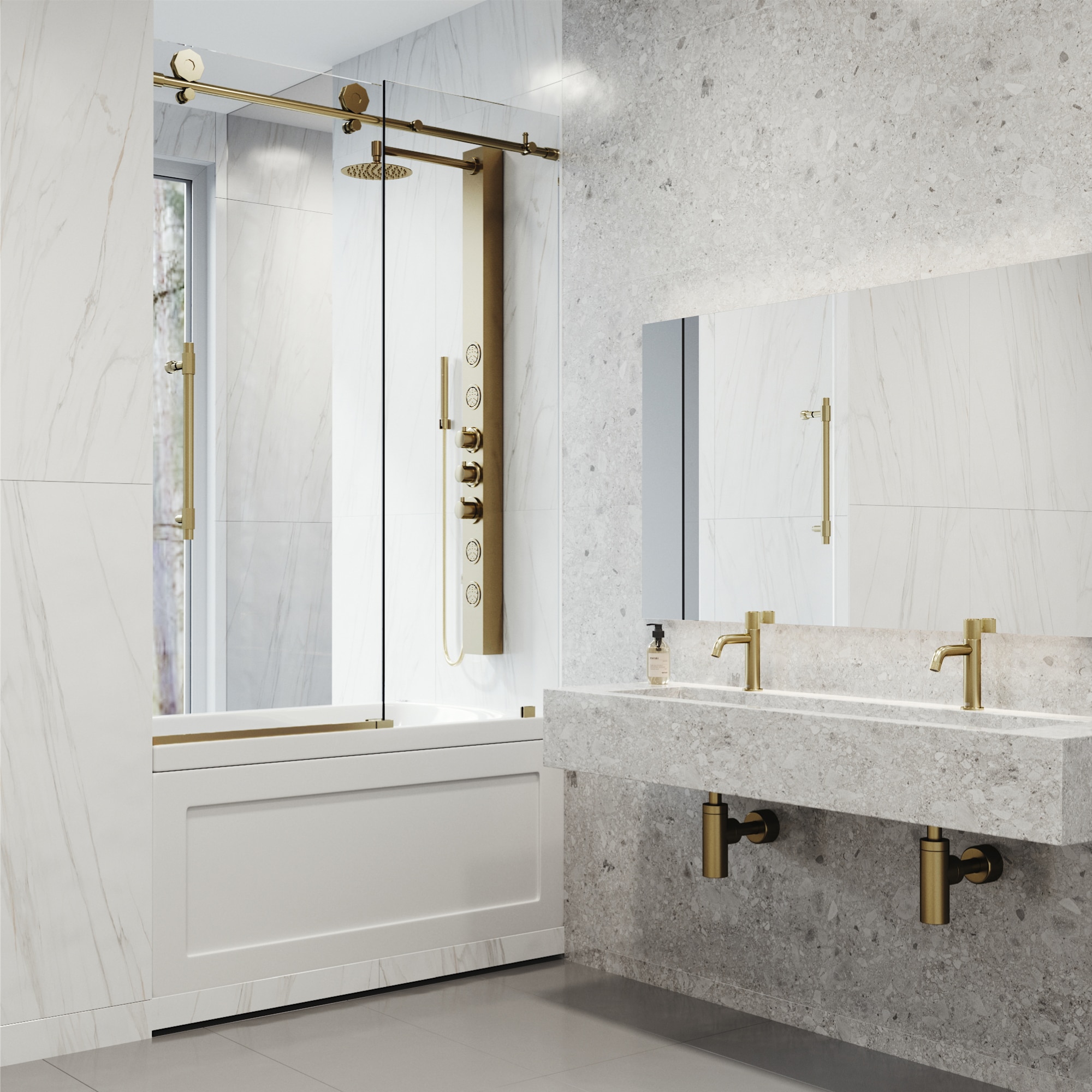 VIGO VG6022MGCL6066 Bathtub-Doors - View #5