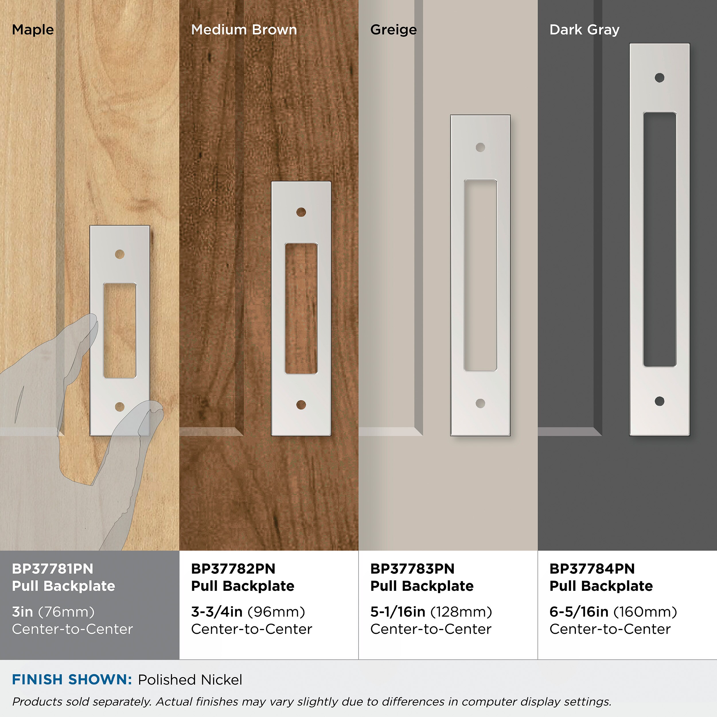 Amerock BP37781PN backplates - View #7