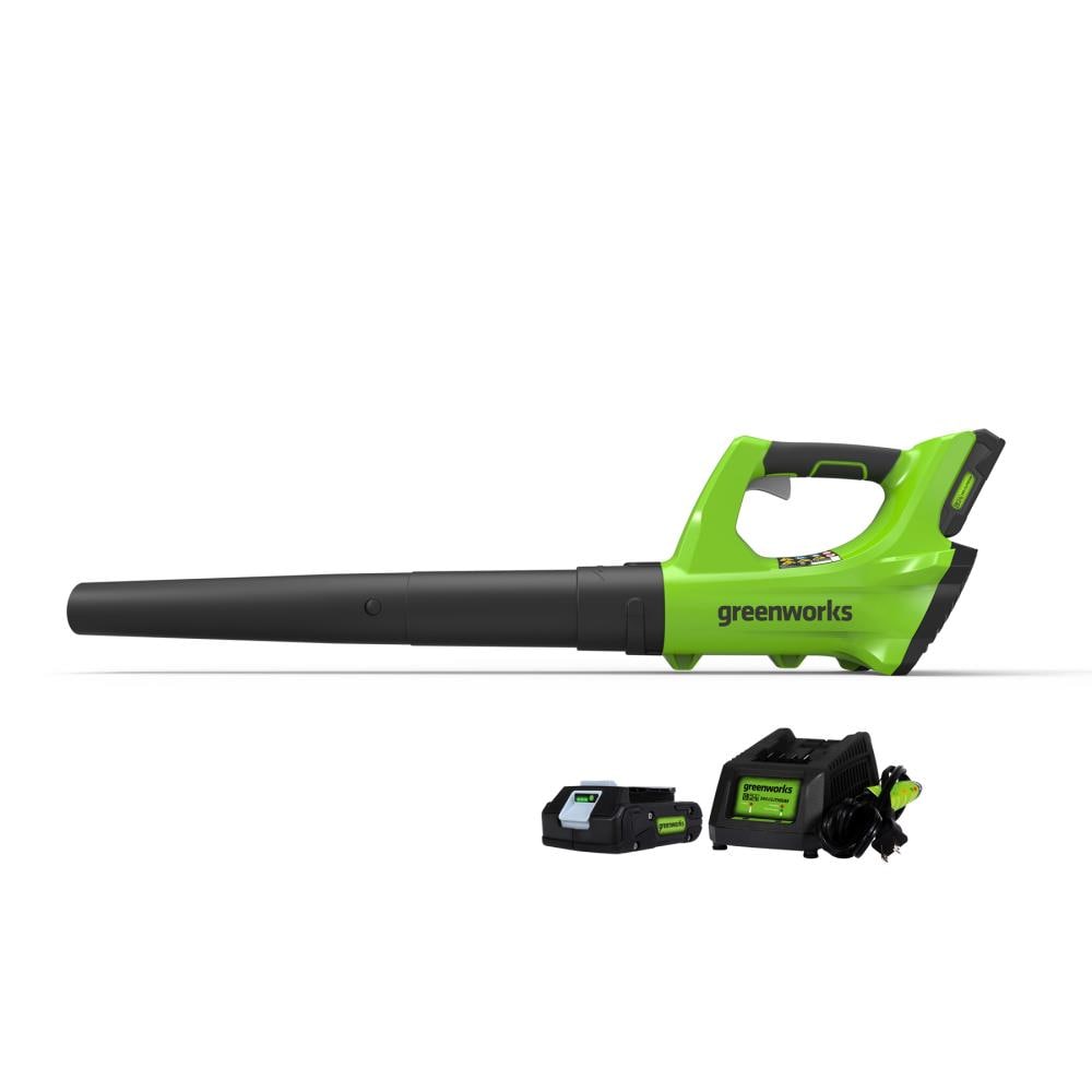 Leaf Blower Cordless with 2 Batteries and Charger, 150MPH Handheld Electric  Leaf Blower with 2 Speed Mode 21V 2.0Ah Battery Powered Leaf Blowers for
