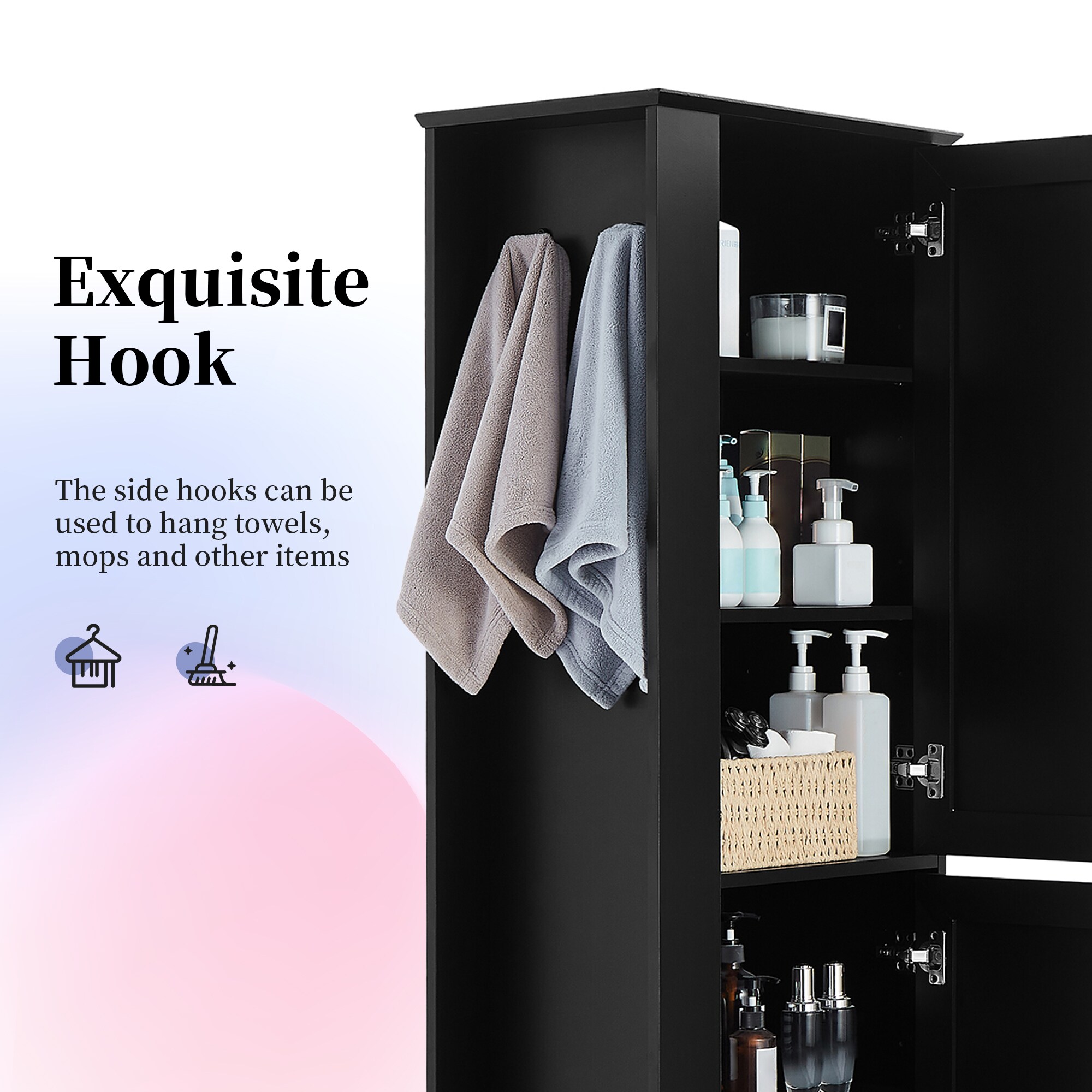 Huluwat XH-41834B Linen-Cabinets - View #4