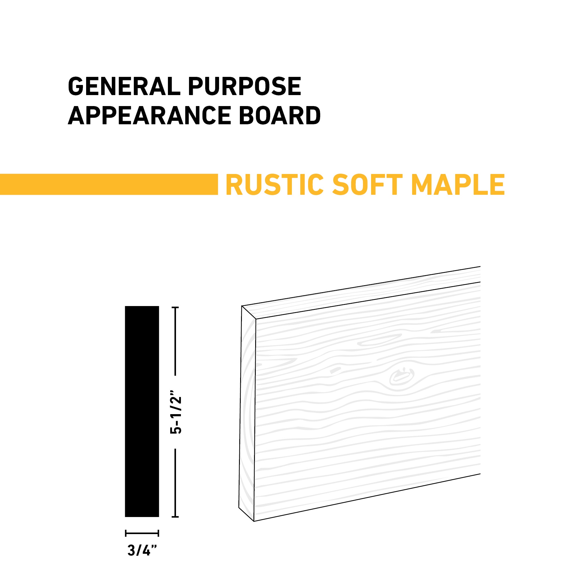 Ornamental Mouldings BRDRUS 1X6X6SMAP Appearance-Boards - View #2