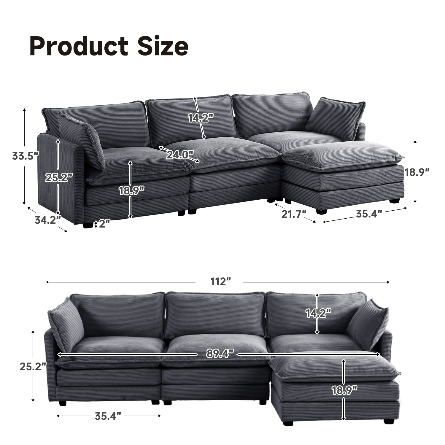 JEAREY DXRZJ-3S-BU Sofas-Loveseats - View #9