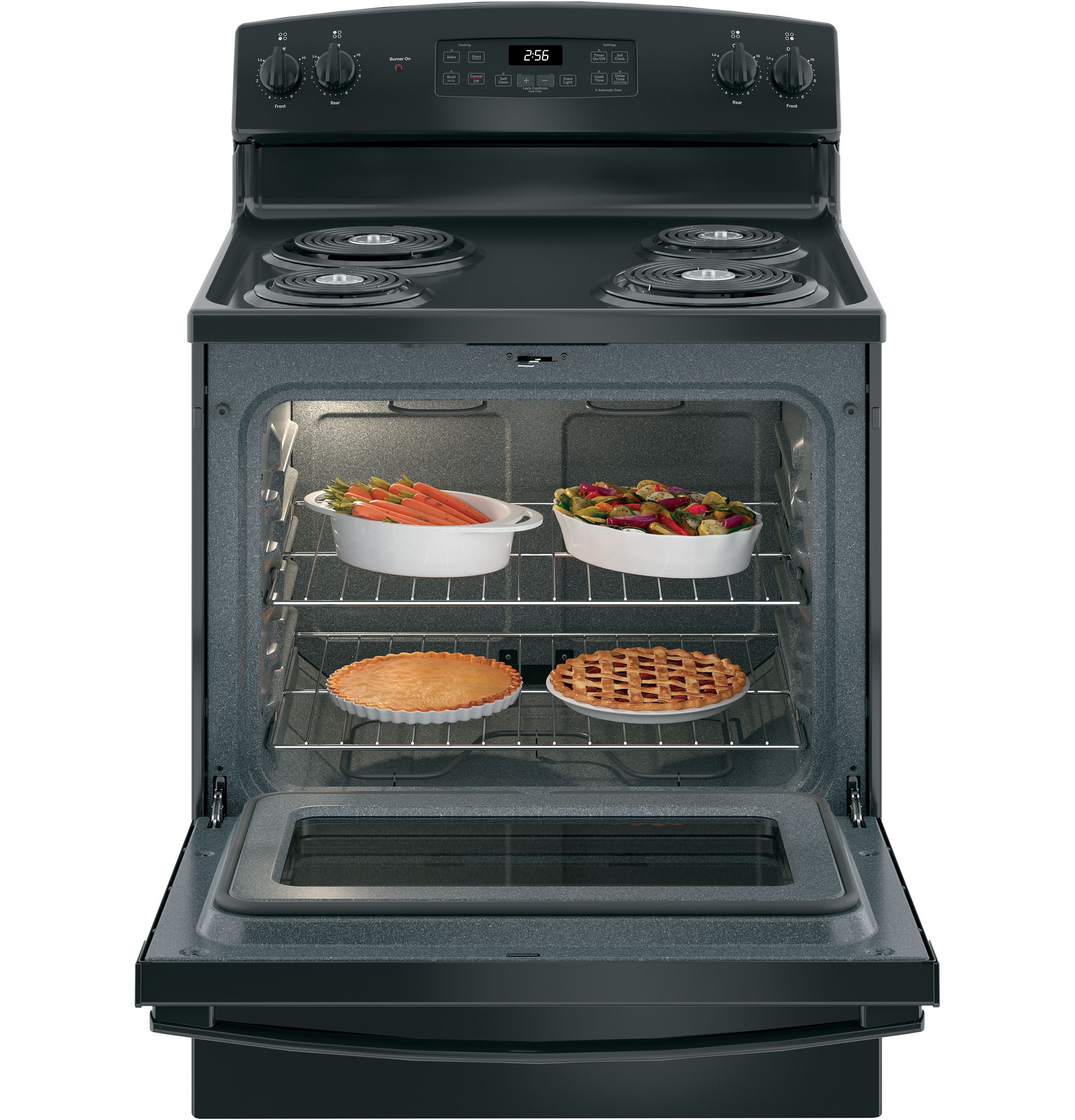 Frigidaire 30 in. 5-Element Slide-In Front Control Electric Range with  Steam Clean in Black FCFE3062AB - The Home Depot