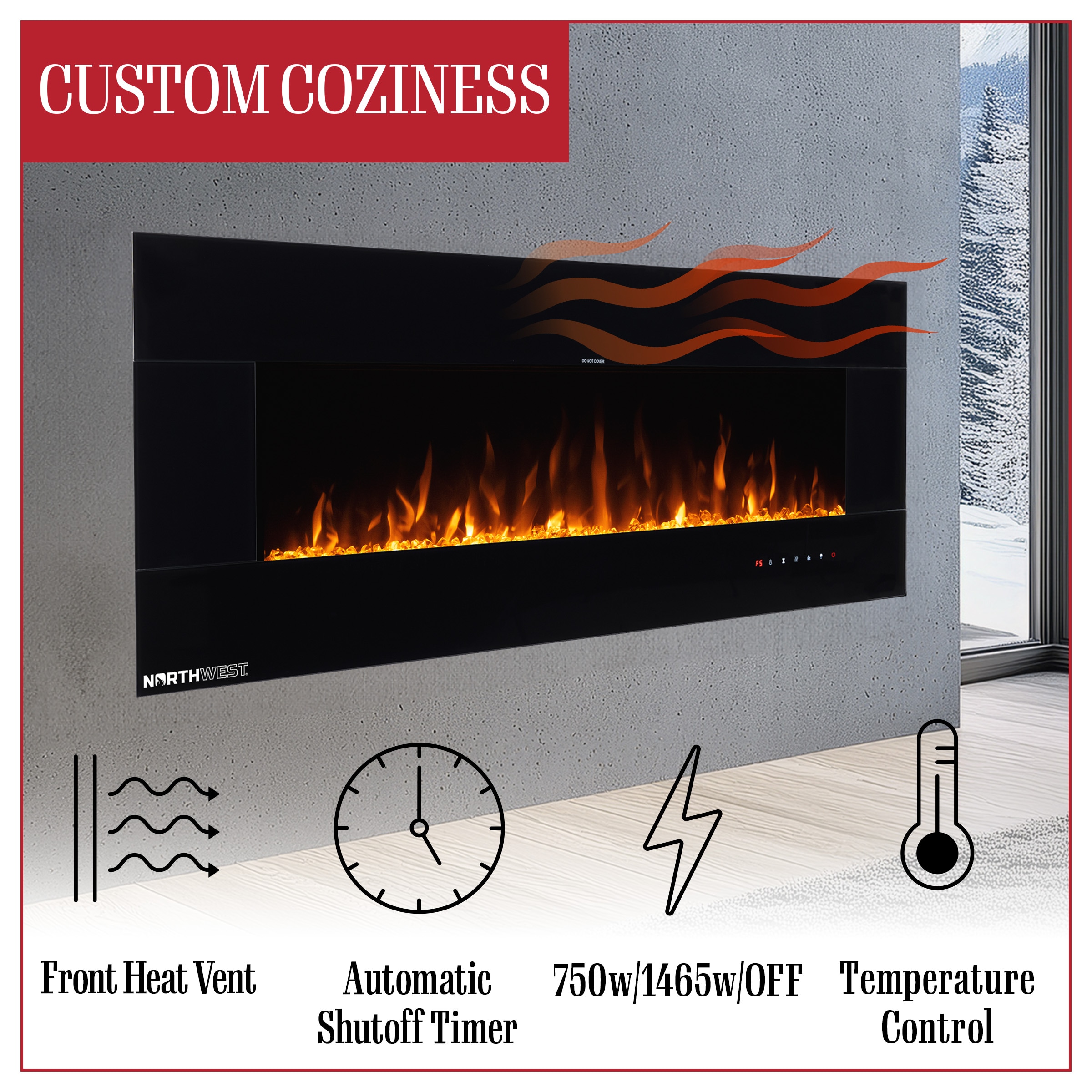 Northwest 80-BEF-50B Electric-Fireplaces - View #6