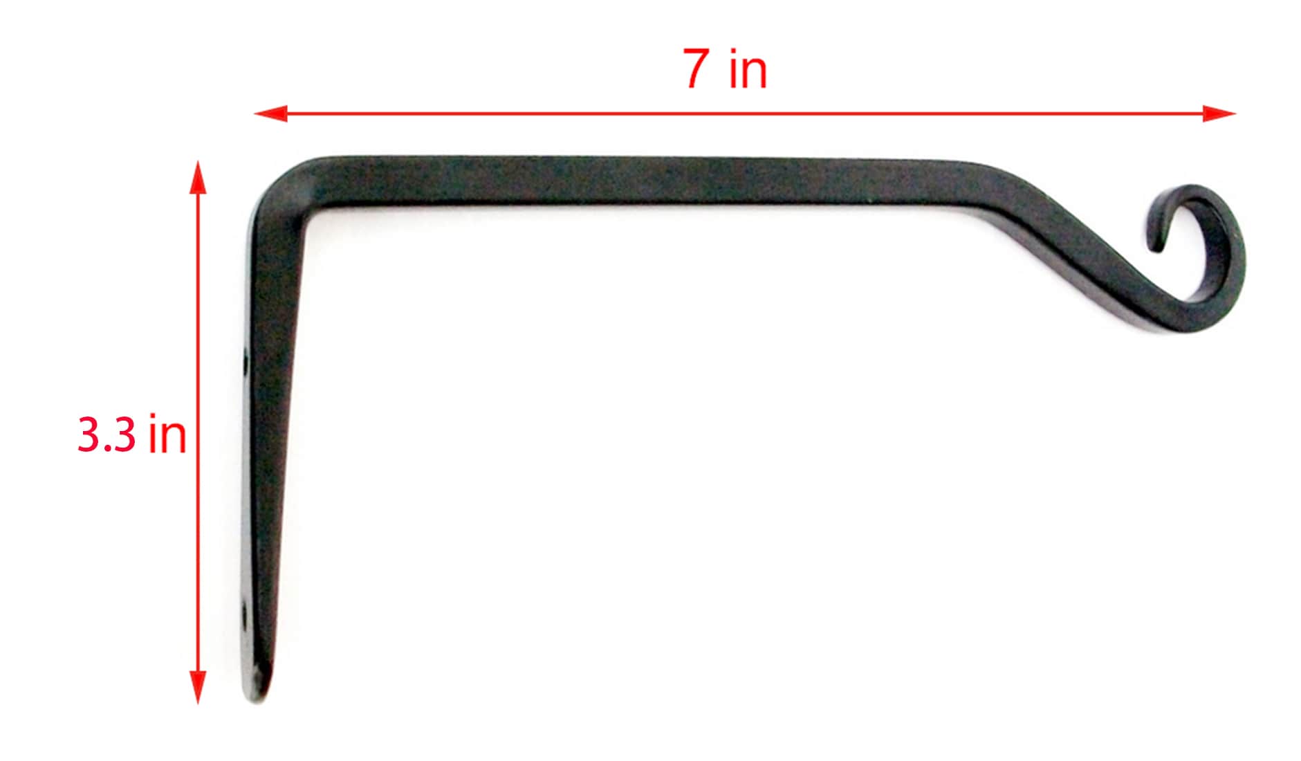 Style Selections 7-in Black Steel Plant Hook(s) in the Plant Hooks