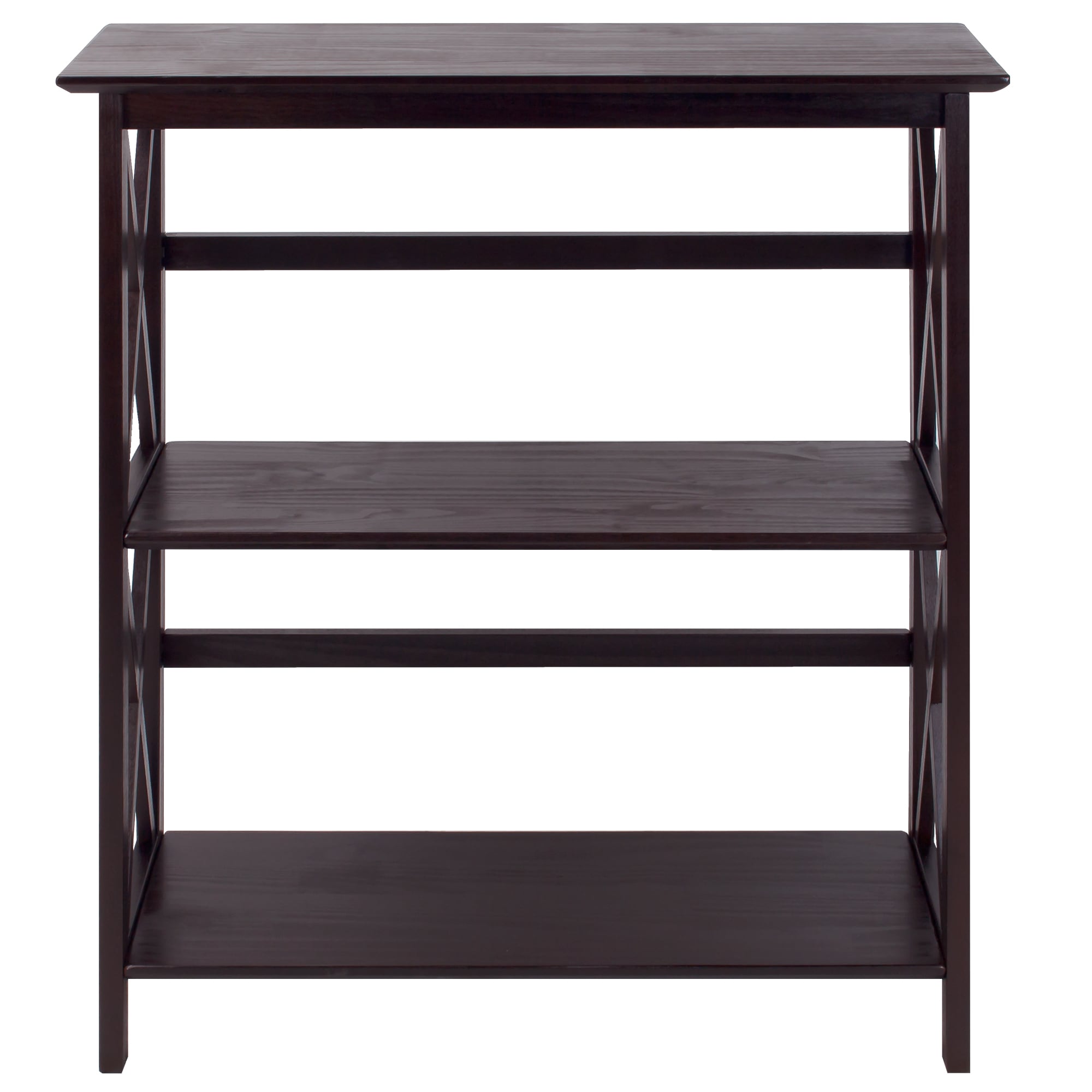 Casual Home 324-33 Montego Espresso Wood 2 -Shelf Bookcase ( 29.5-Inches W x 34-Inches H x 11.75-Inches D ) Stained