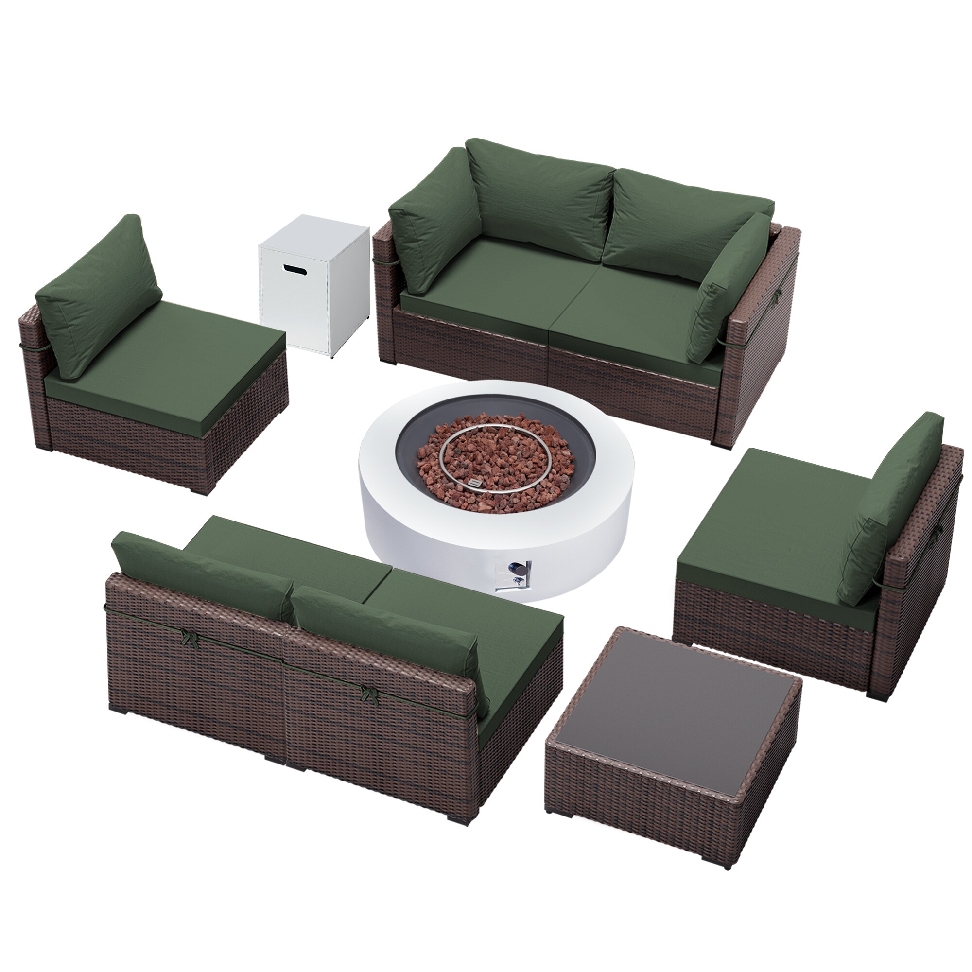 UPHA PL-2CZ-42TPWH-Z2 Patio-Conversation-Sets - View #2