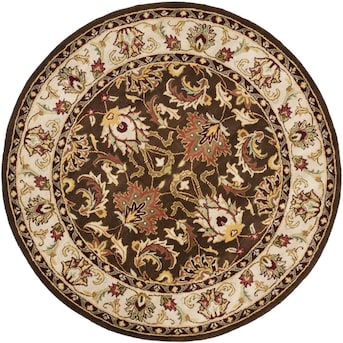Safavieh Heritage Noida 2 x 6 Brown/Beige Indoor Floral/Botanical Oriental Handcrafted Runner Safavieh Heritage Noida 2 x 6 Brown/Beige Indoor Floral/Botanical Oriental Handcrafted Runner