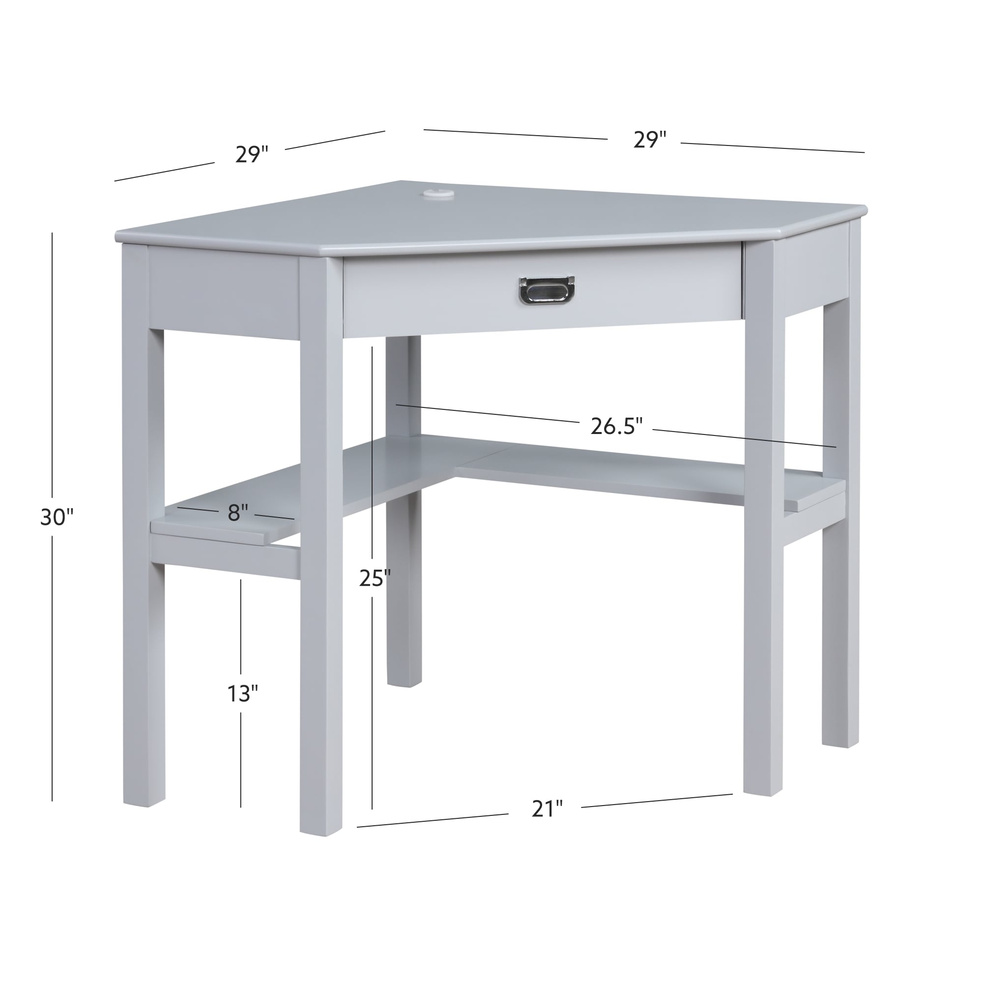 Linon PG154GRY01U desks - View #2