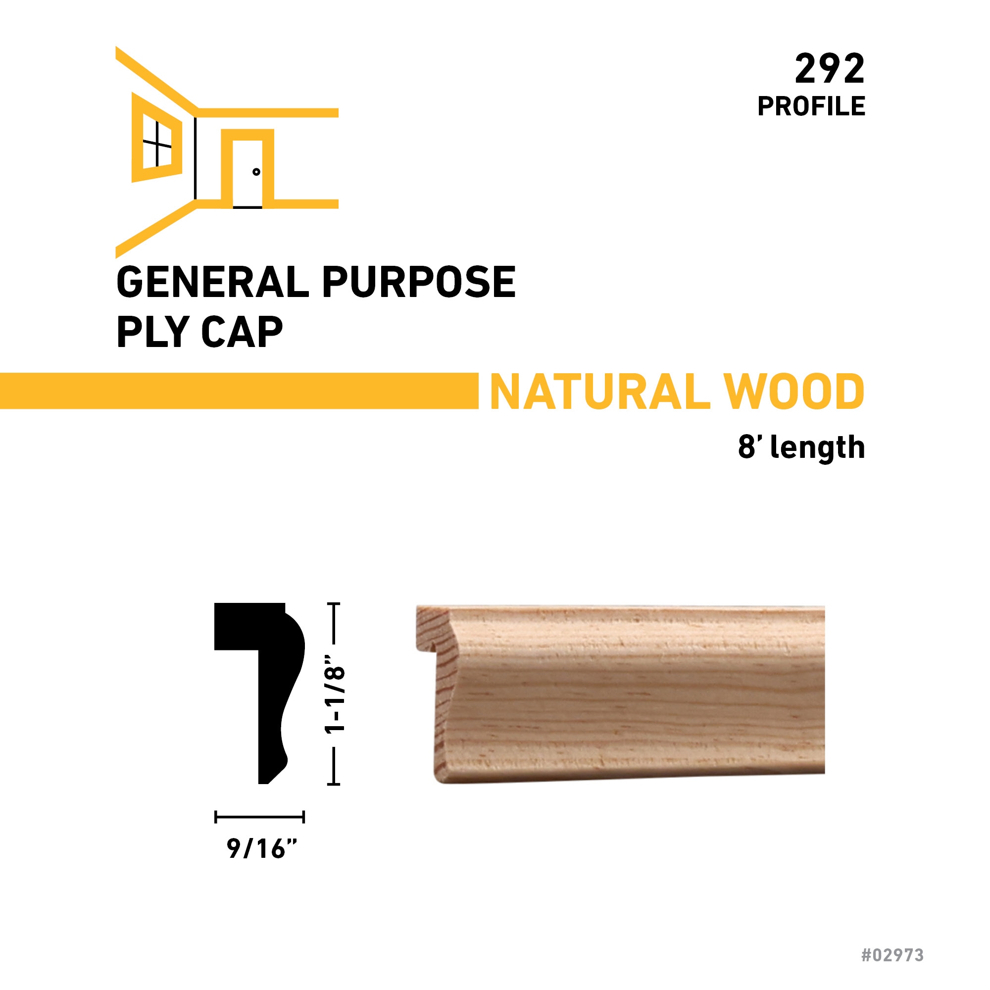 RELIABILT 292 8PINE Chair-Rail-Moulding - View #3