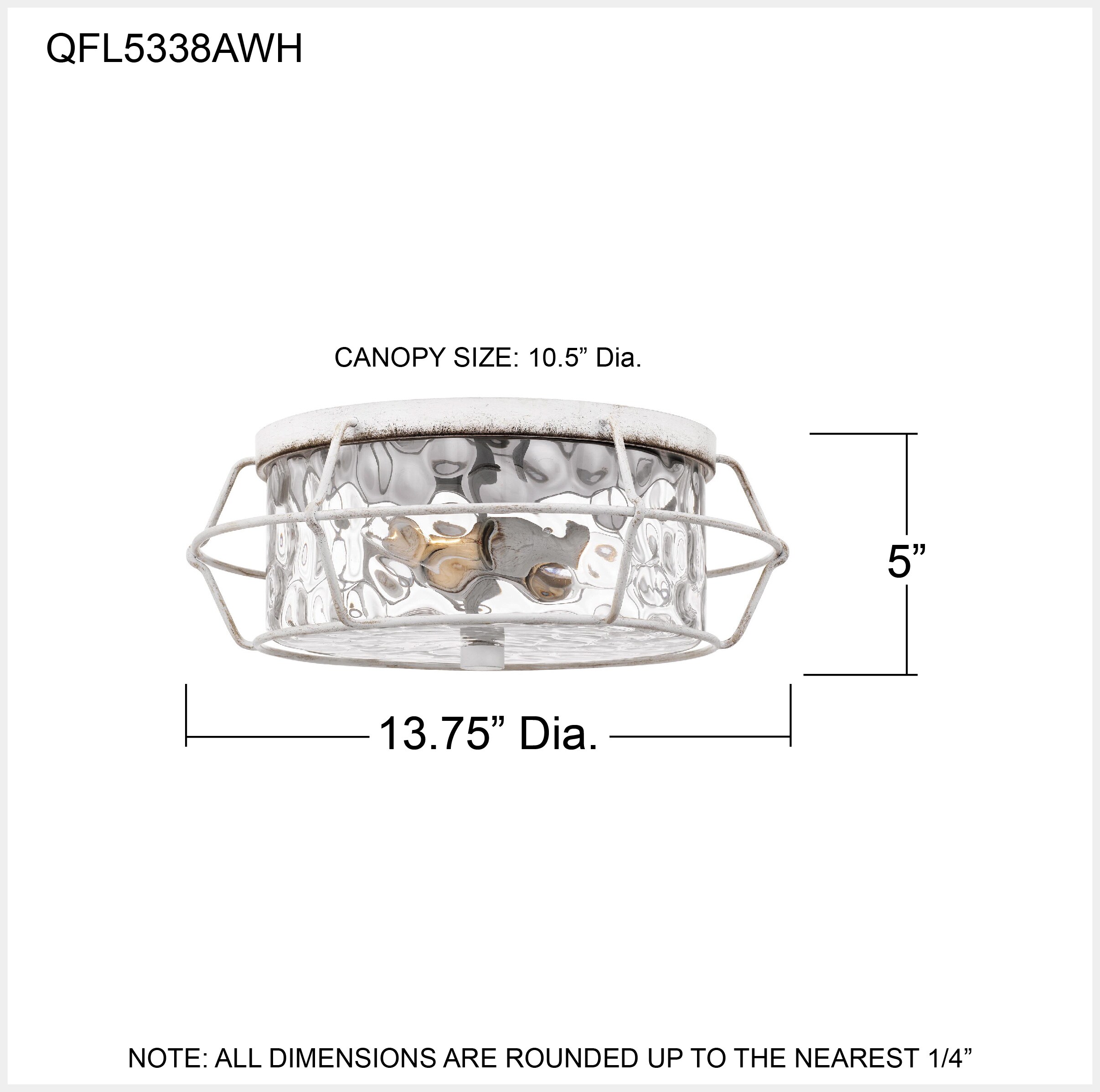 Quoizel QFL5338AWH flushmounts - View #5