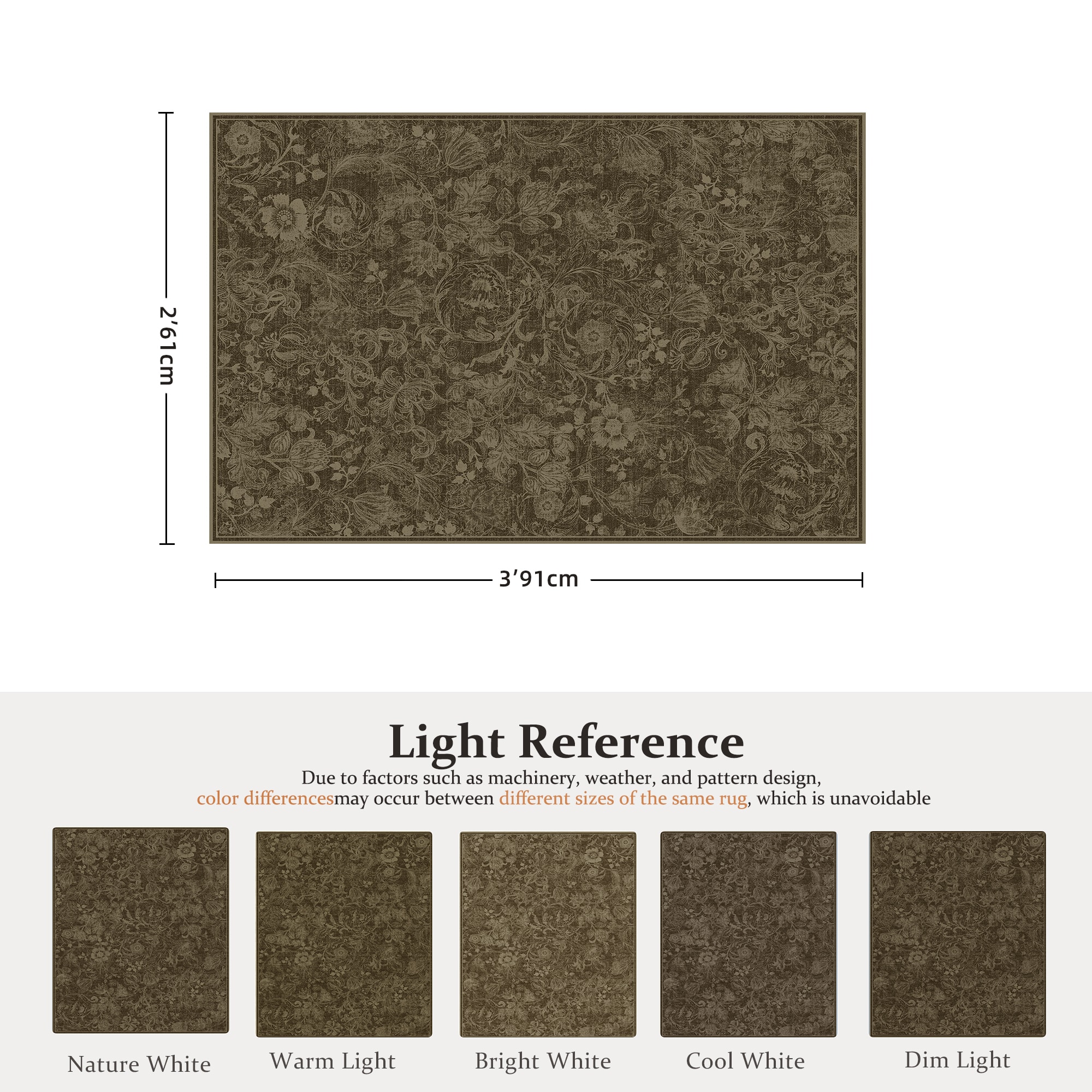 KERDOM AH-RGHH-2X3-BROWN rugs - View #3