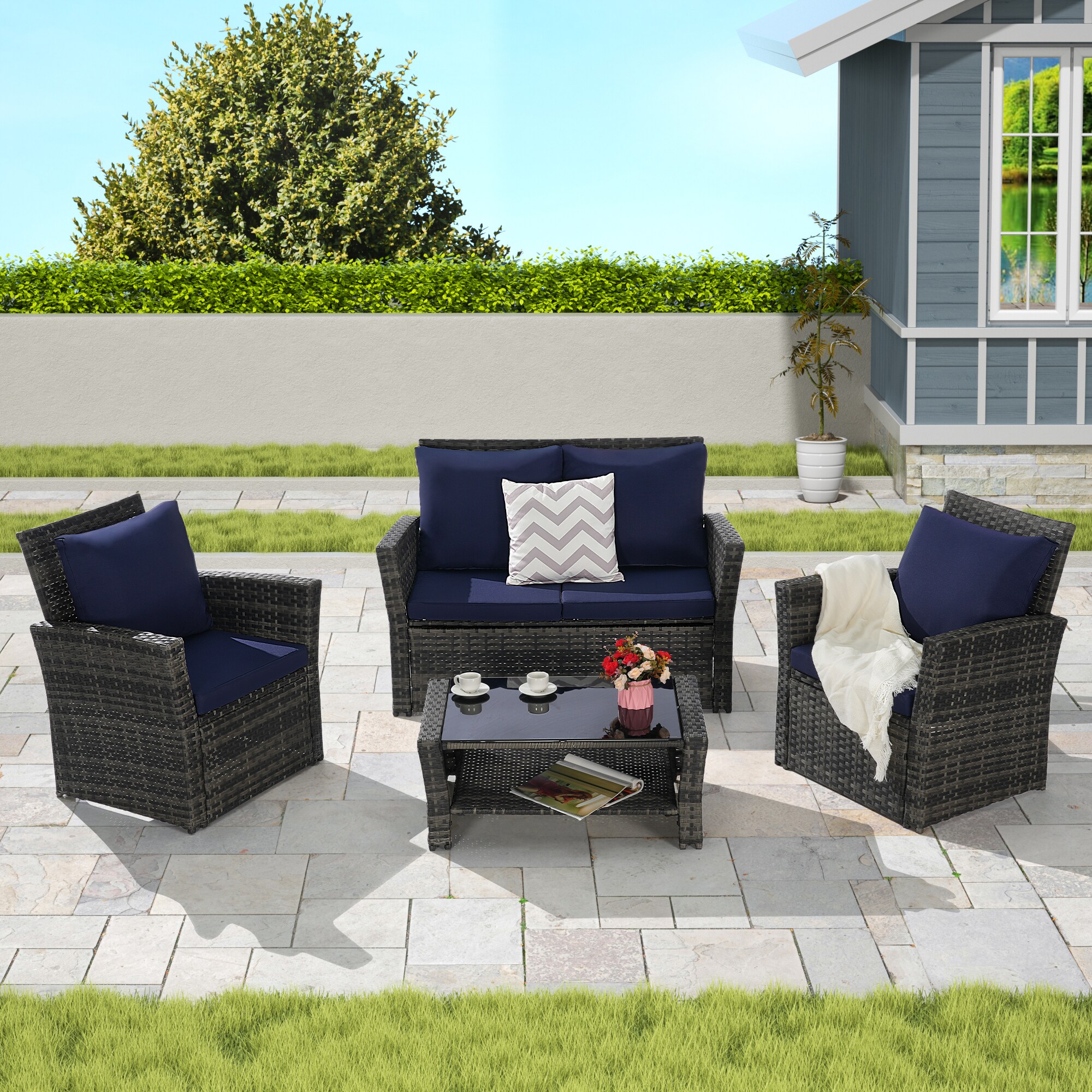 Forclover MONLDS11NB Patio-Conversation-Sets - View #2