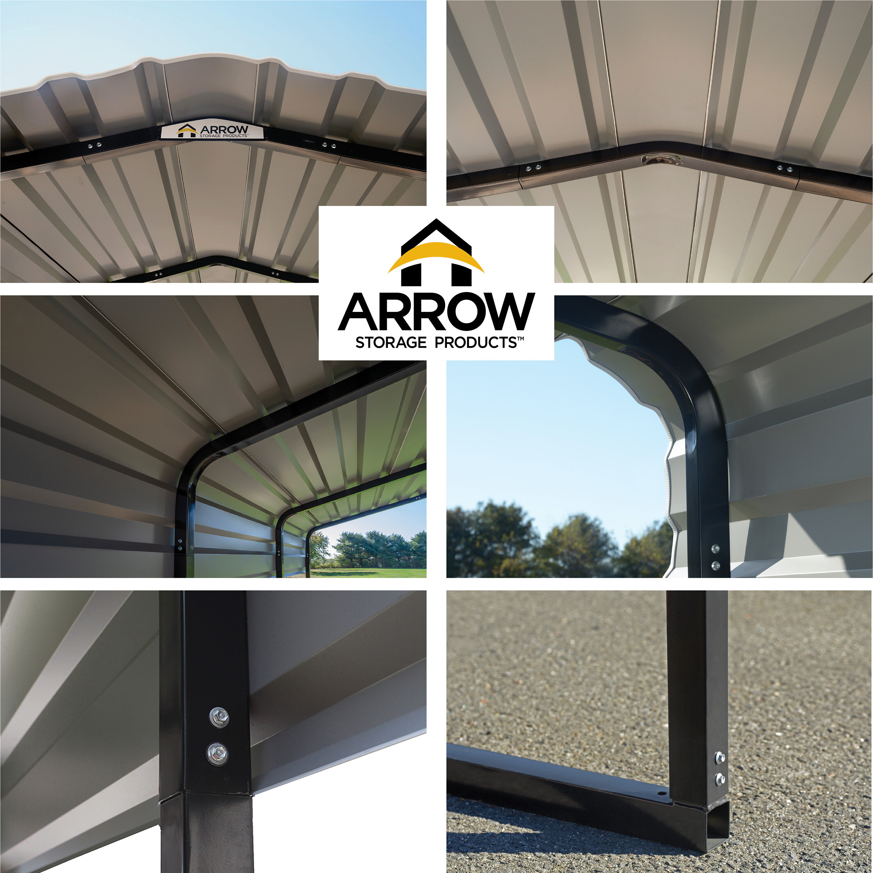 Arrow CPH122907 Carport-Covers - View #8
