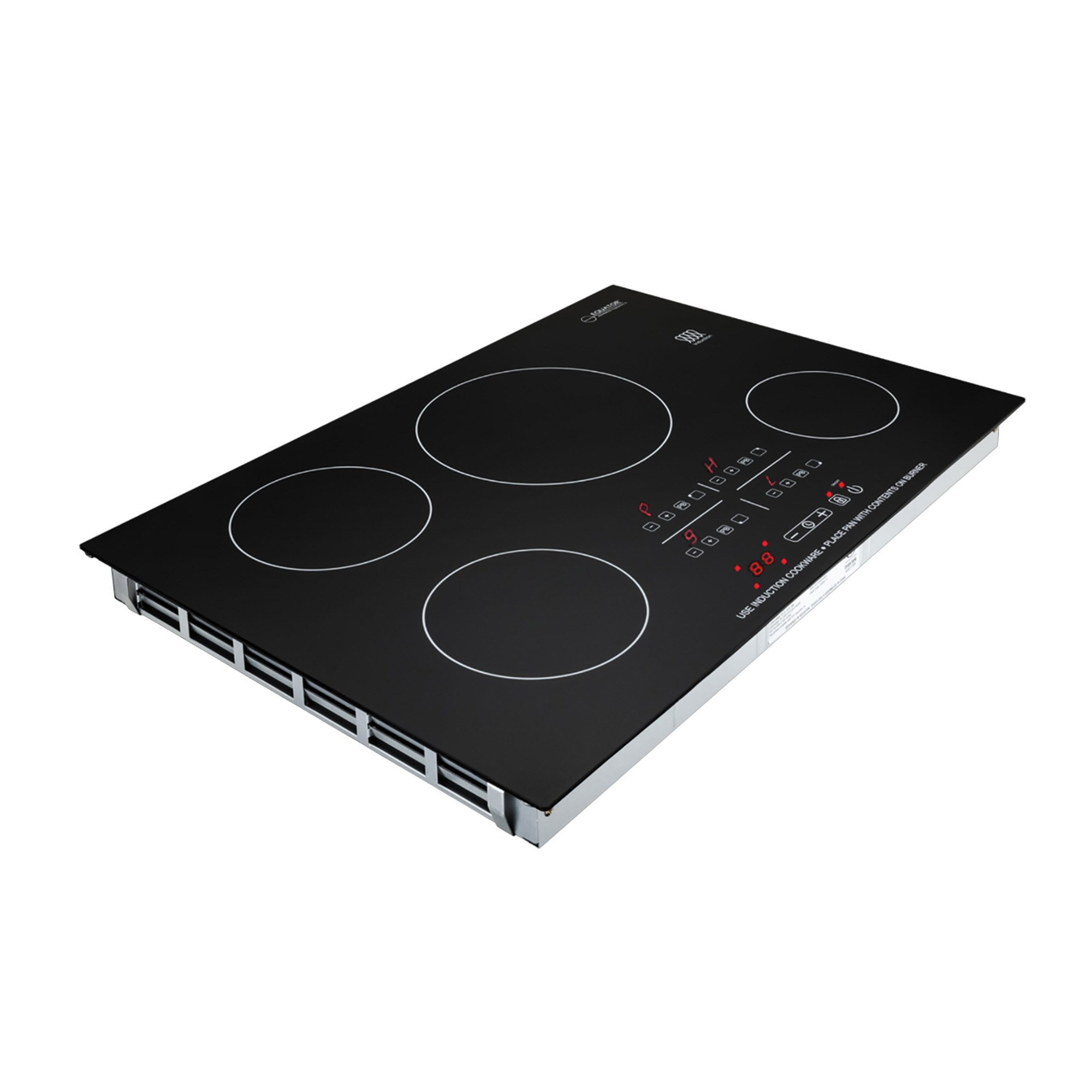 Equator 30" Black Ceramic 4 Burner Induction Cooktop