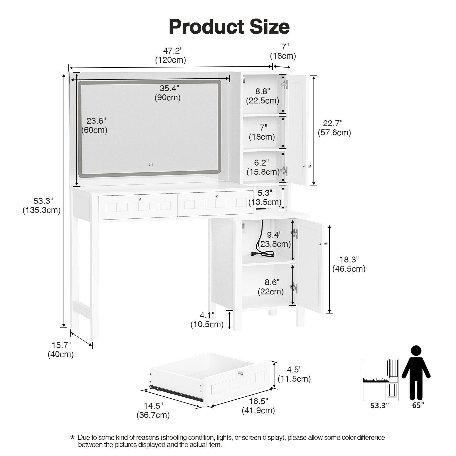 Delarpo H0171 Bedroom-Vanities - View #4