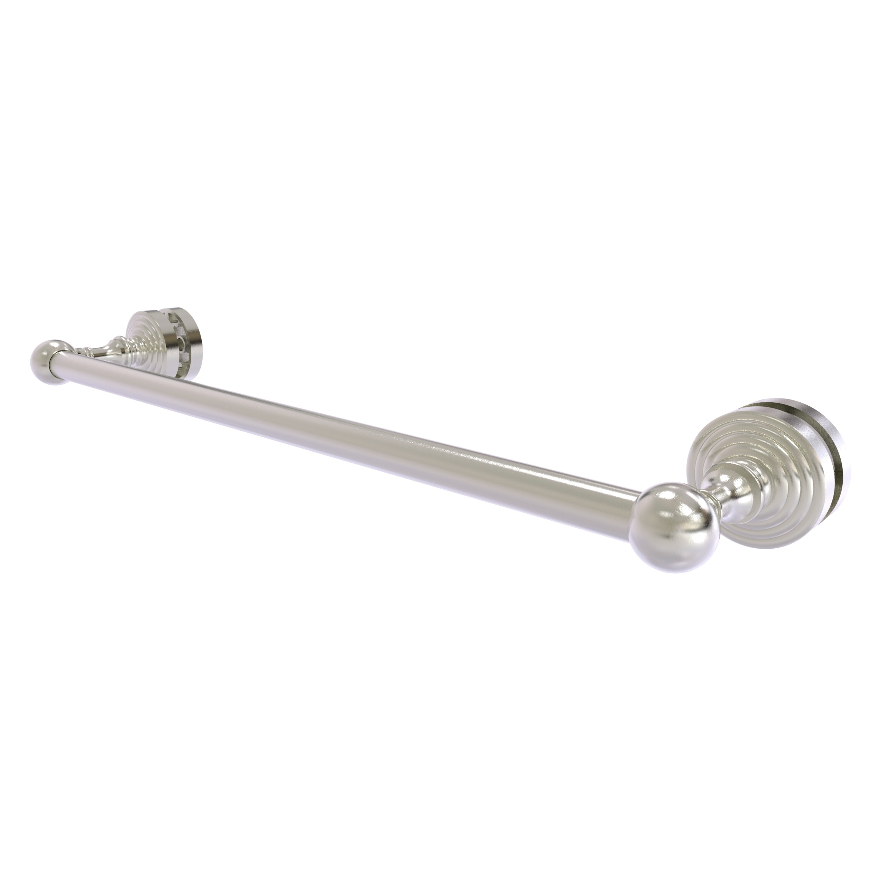 Allied Brass WP-41-SM-18-SN Waverly Place 18-in Satin Nickel Wall mount Single Towel Bar