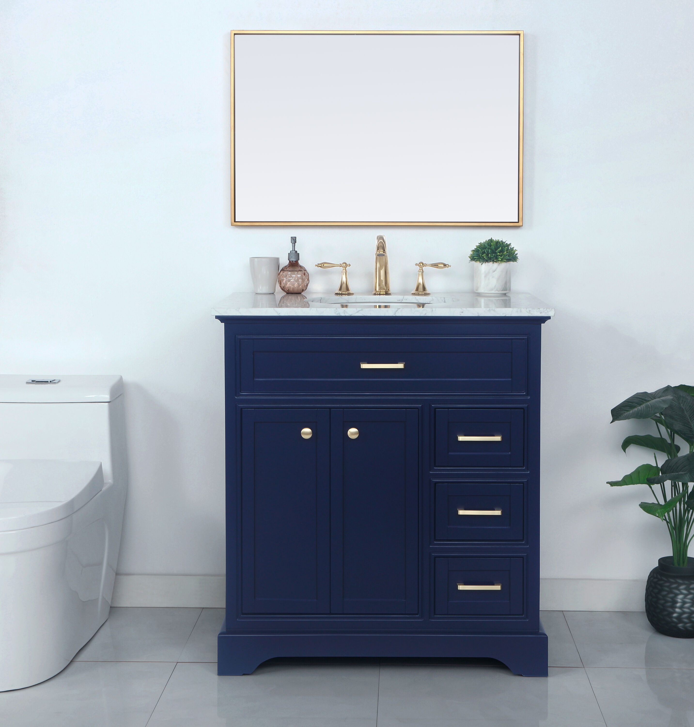 Elegant Decor HF45096BL Bath-Vanity-Combo - View #2