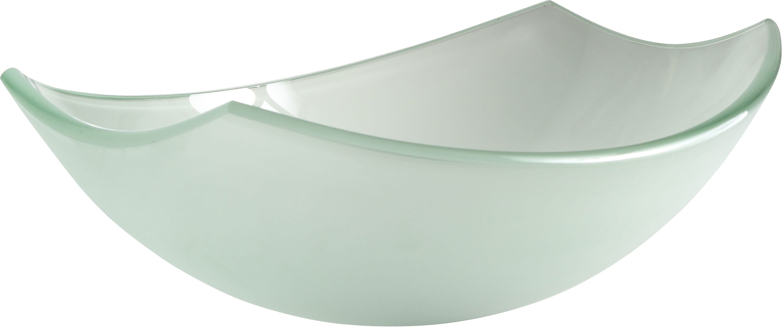 ANZZI LS-AZ085 Pendant Tempered glass Vessel Oval Modern Frosted Bathroom Sink with Drain Included ( 19.7-Inches x 14.6-Inches )