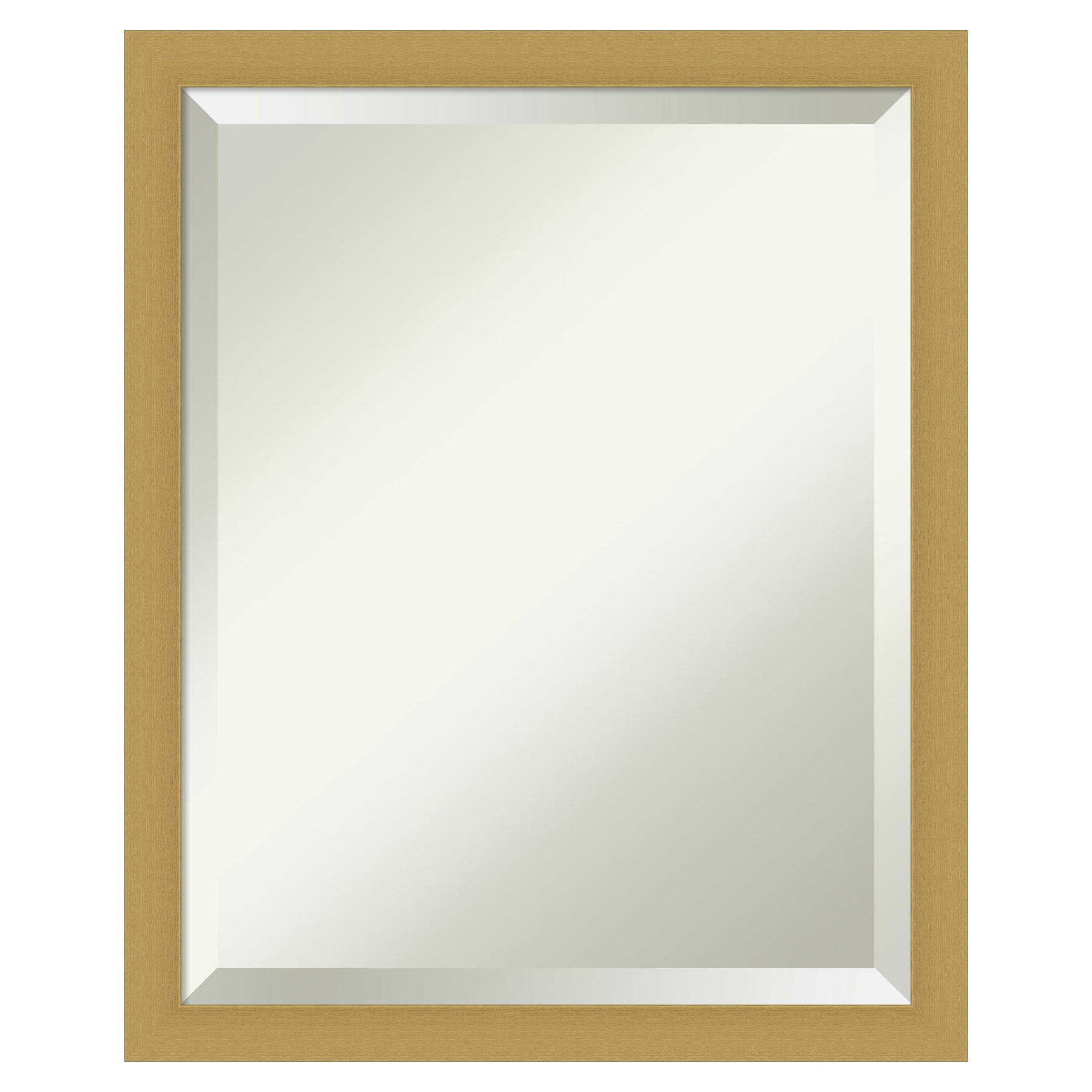 Grace Brushed Gold Narrow Rectangular Wall Mirror
