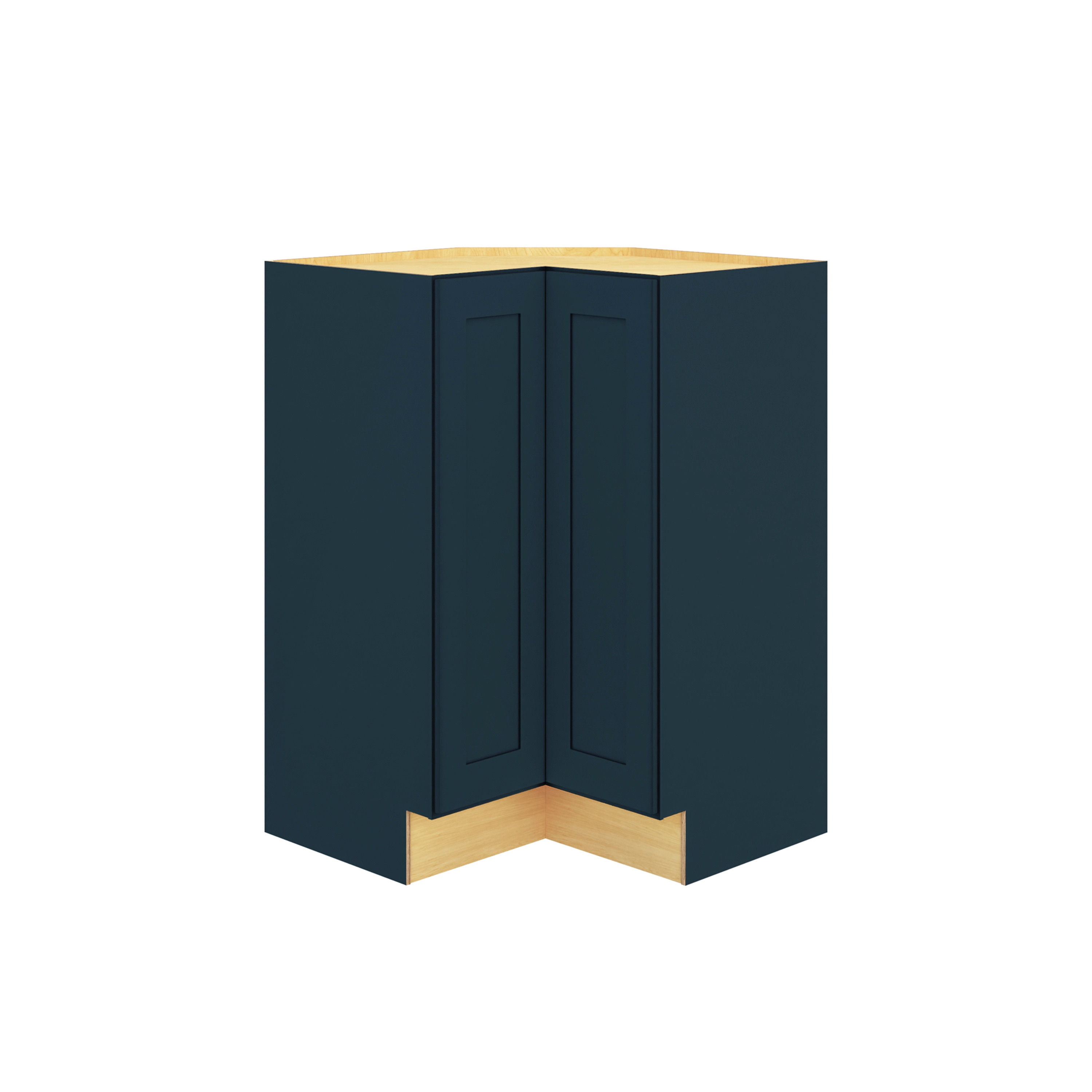 Diamond Express 330 BER33R Jamestown 33-in W x 34.5-in H x 24-in D Regatta Blue L-shaped Corner base Fully assembled Plywood Cabinet (Recessed Panel Shaker)