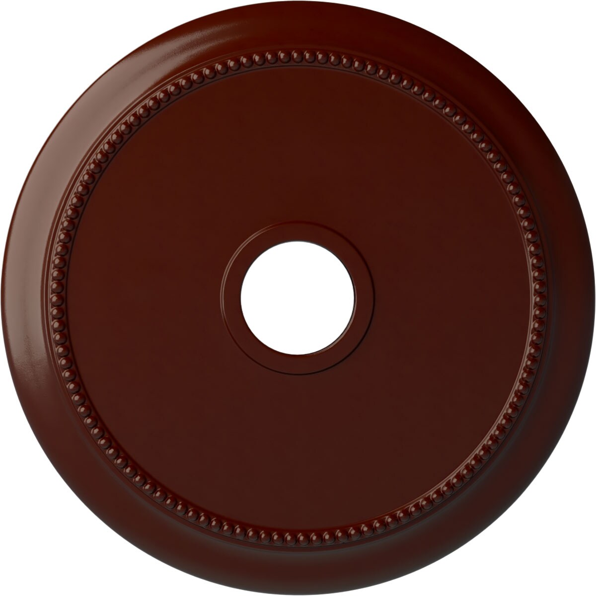 Ekena Millwork CM24CRBMF Crendon 24.125-in W x 24.125-in L Painted Brushed Mahogany Polyurethane Whole Ceiling Medallion
