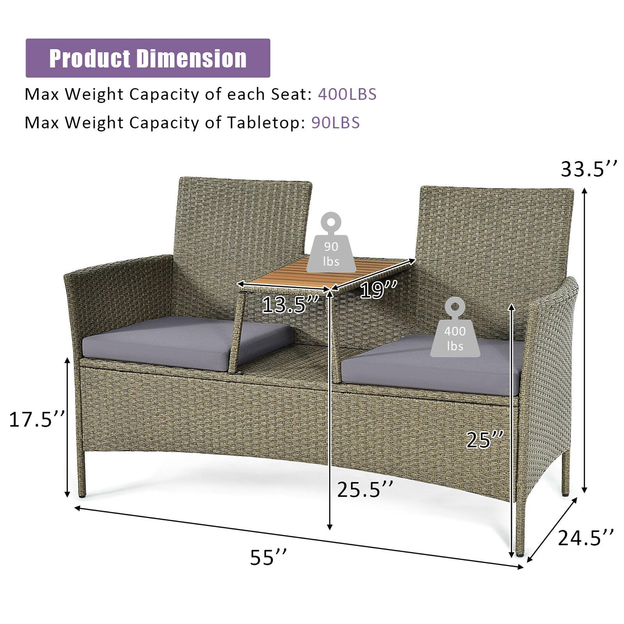 BABOOM BOM-6508-CO Patio-Sofas-Daybeds - View #3