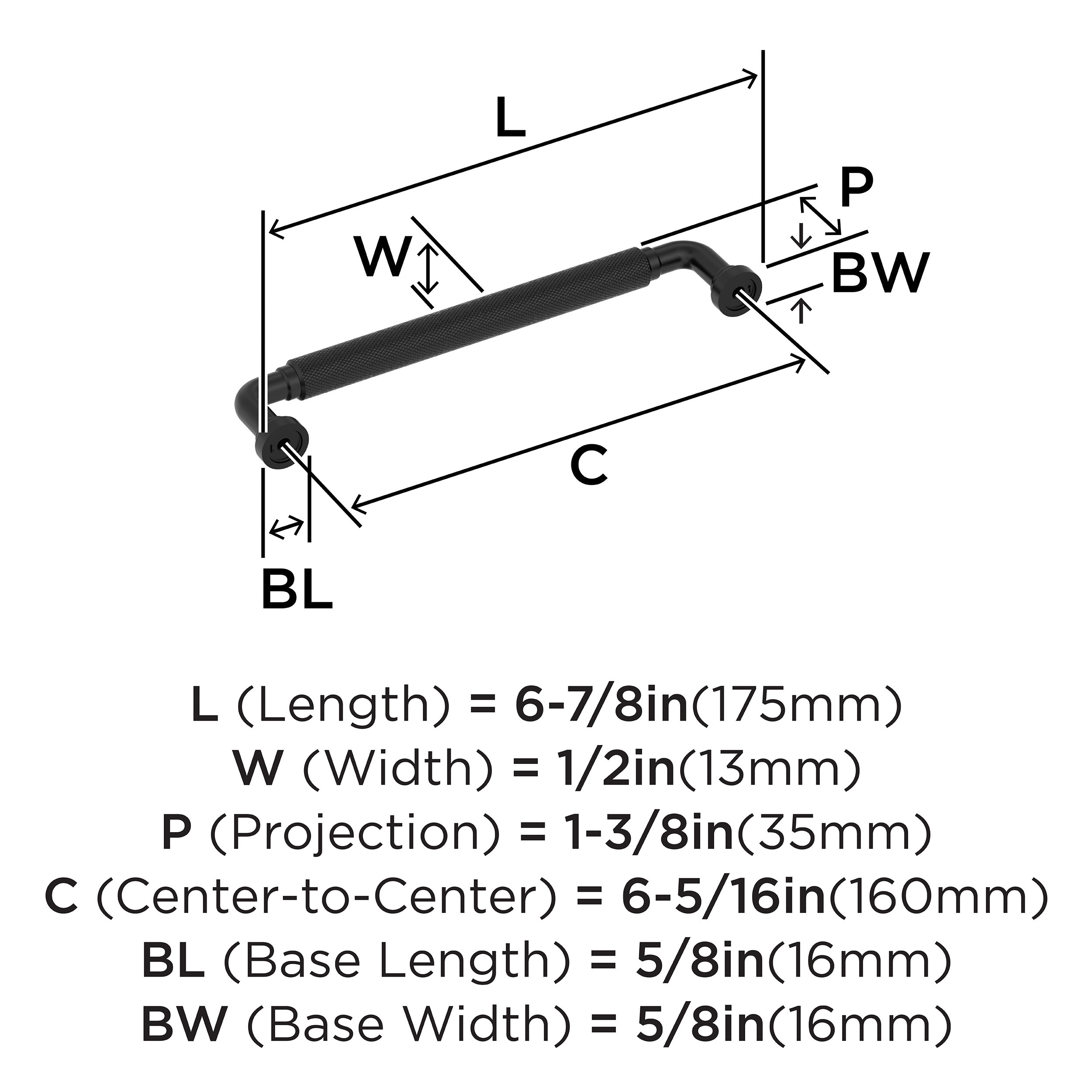 Amerock BP37684MB Cabinet-Pulls - View #4