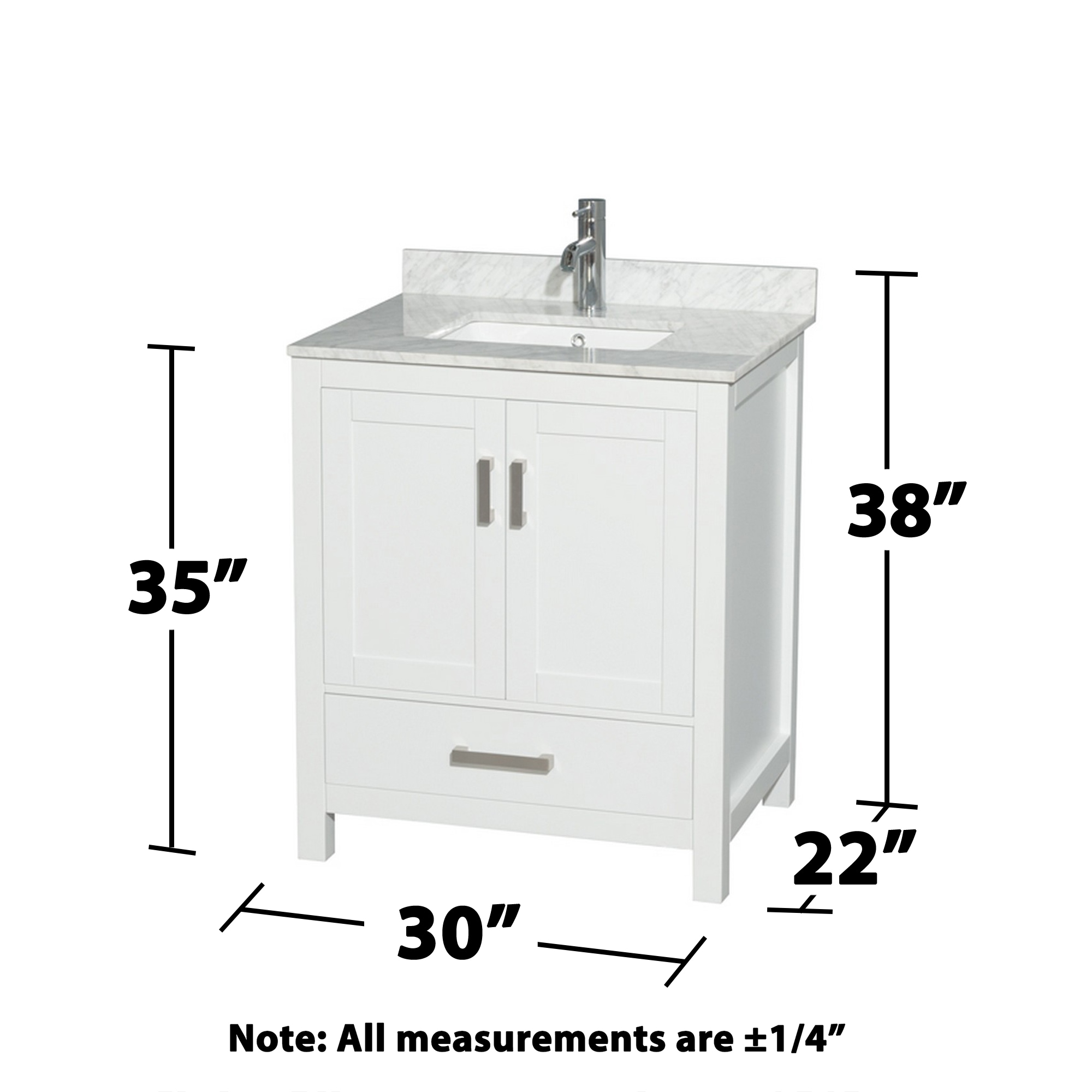 Wyndham Collection WCS141430SWHCMUNSMXX Bath-Vanity-Combo - View #3
