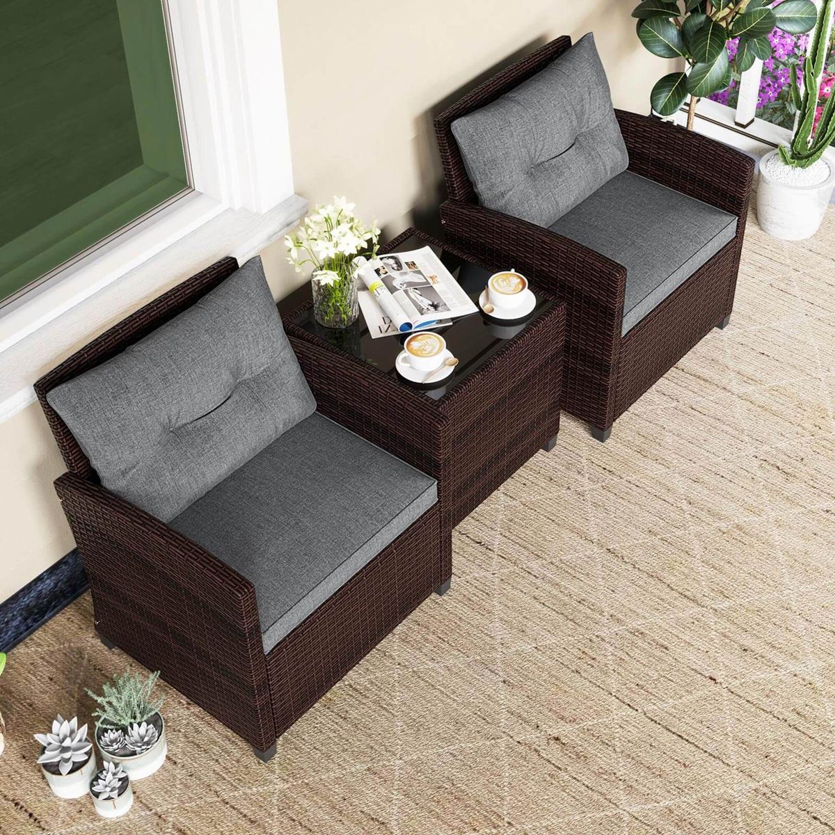Costway HCST03597 Patio-Conversation-Sets - View #5
