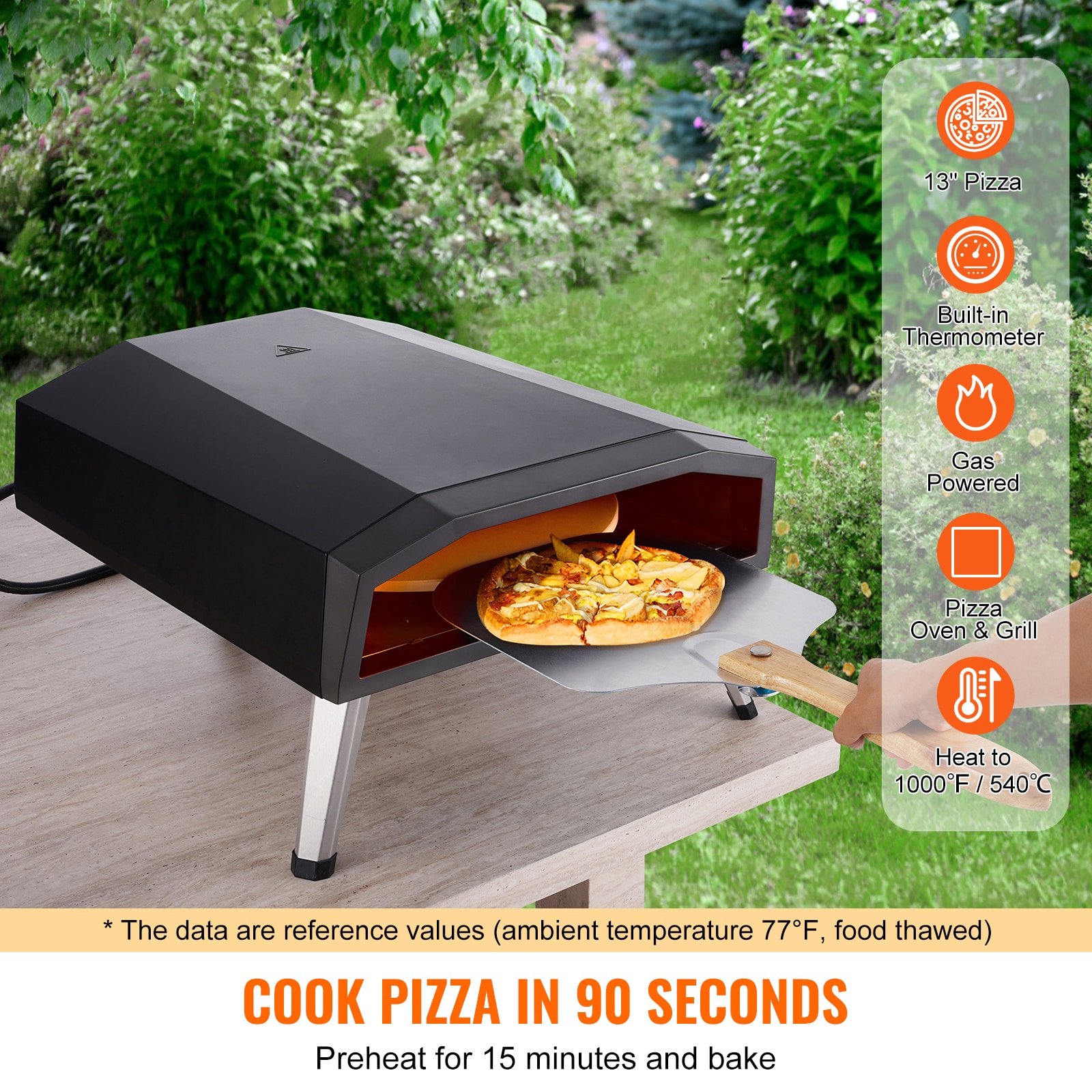 VEVOR BXPSLWNZWDJPWVMPWV0 Outdoor-Pizza-Ovens - View #3