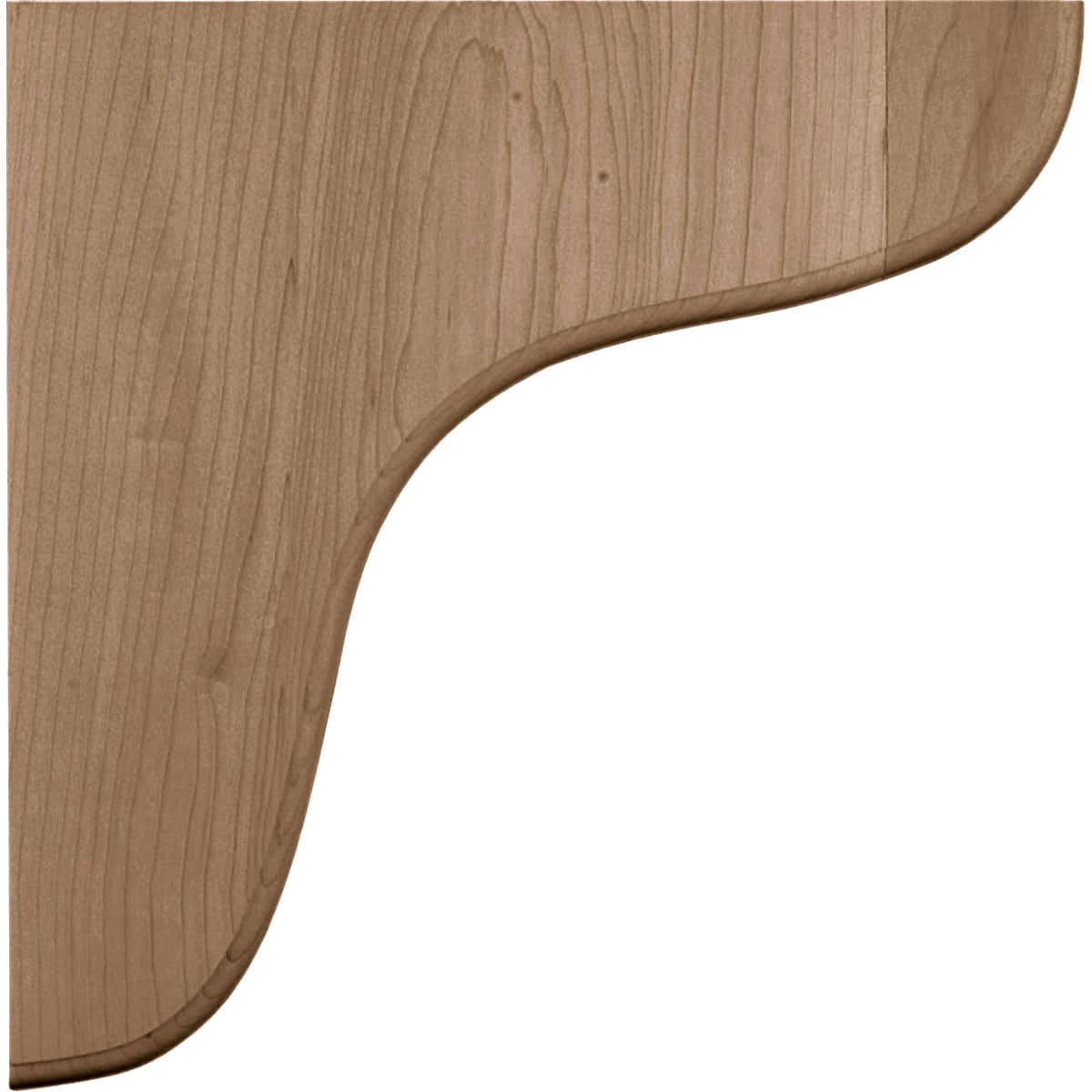 Red Oak 10.5" Hand-Carved Wood Corbel Bracket
