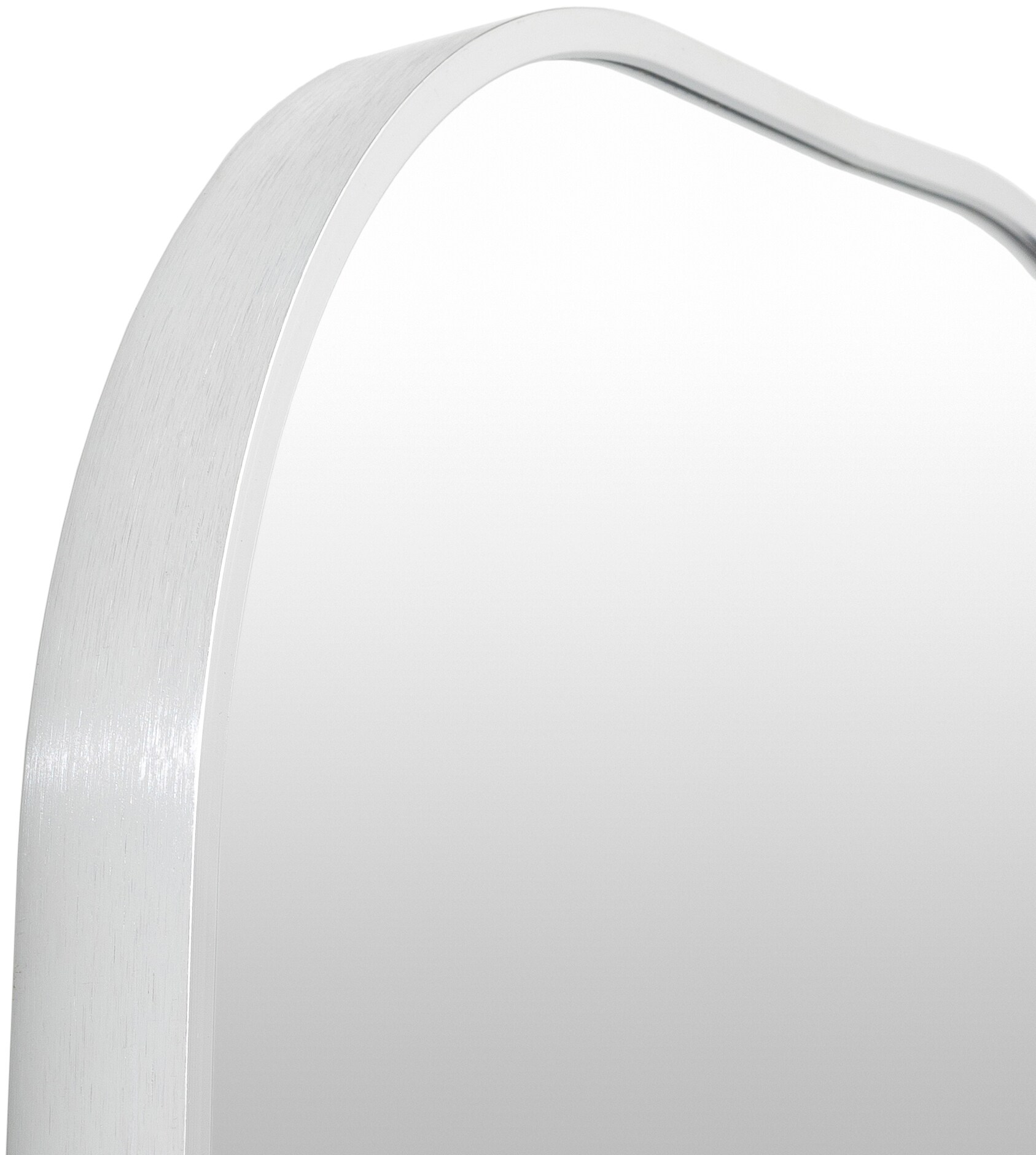 Surya Aranya Modern Rectangle Mirror With Silver Finish RAY037-2435
