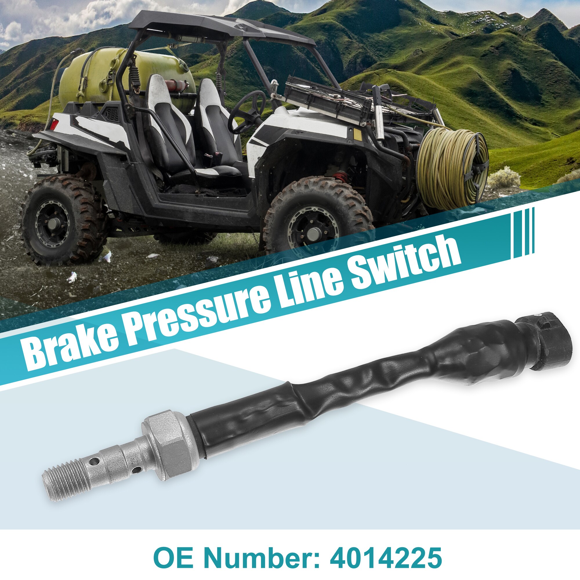 Unique Bargains Brake Pressure Line Switch 4014225 2 Pin Brake Pressure ...