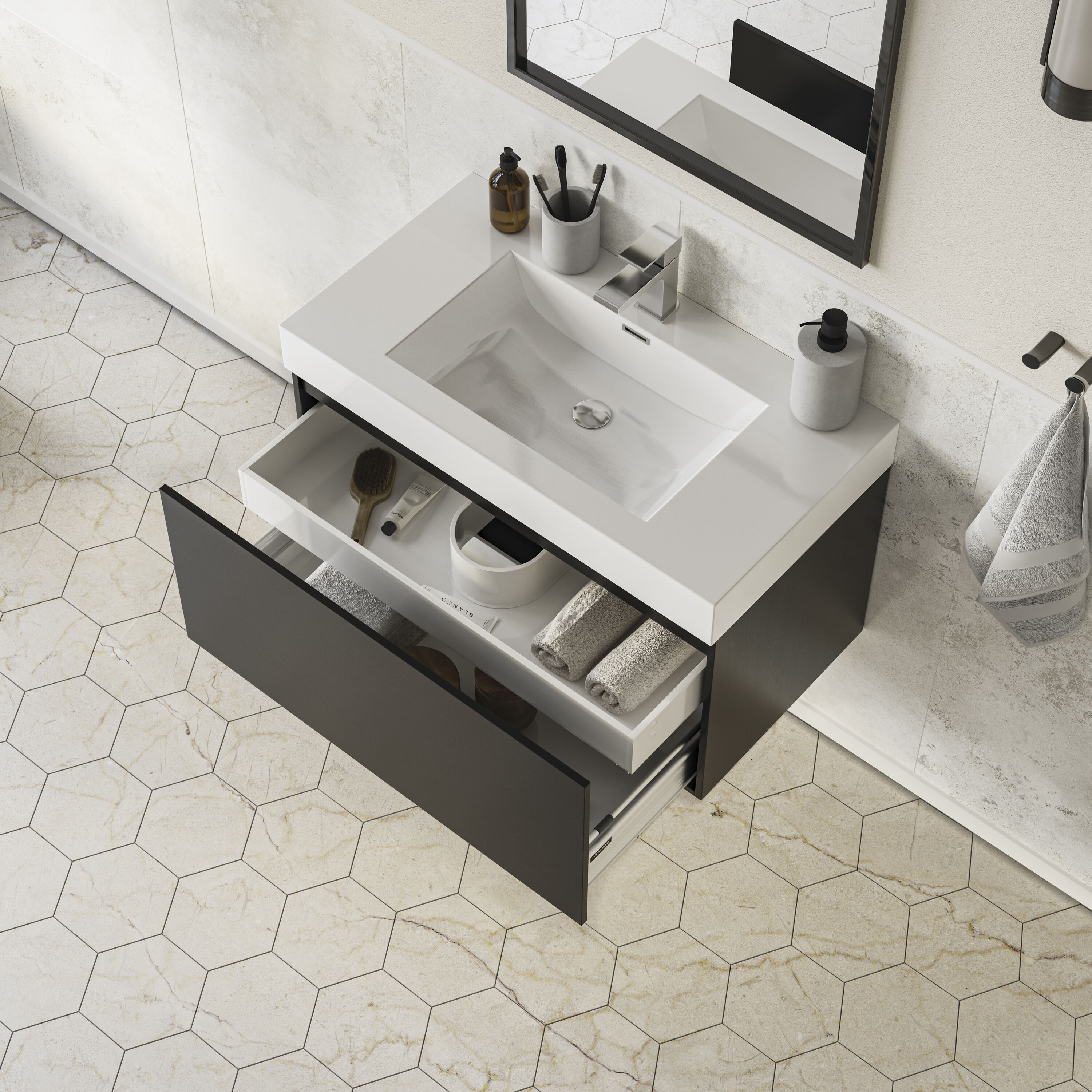 Fresca FCB8008BW-I Bath-Vanity-Combo - View #3