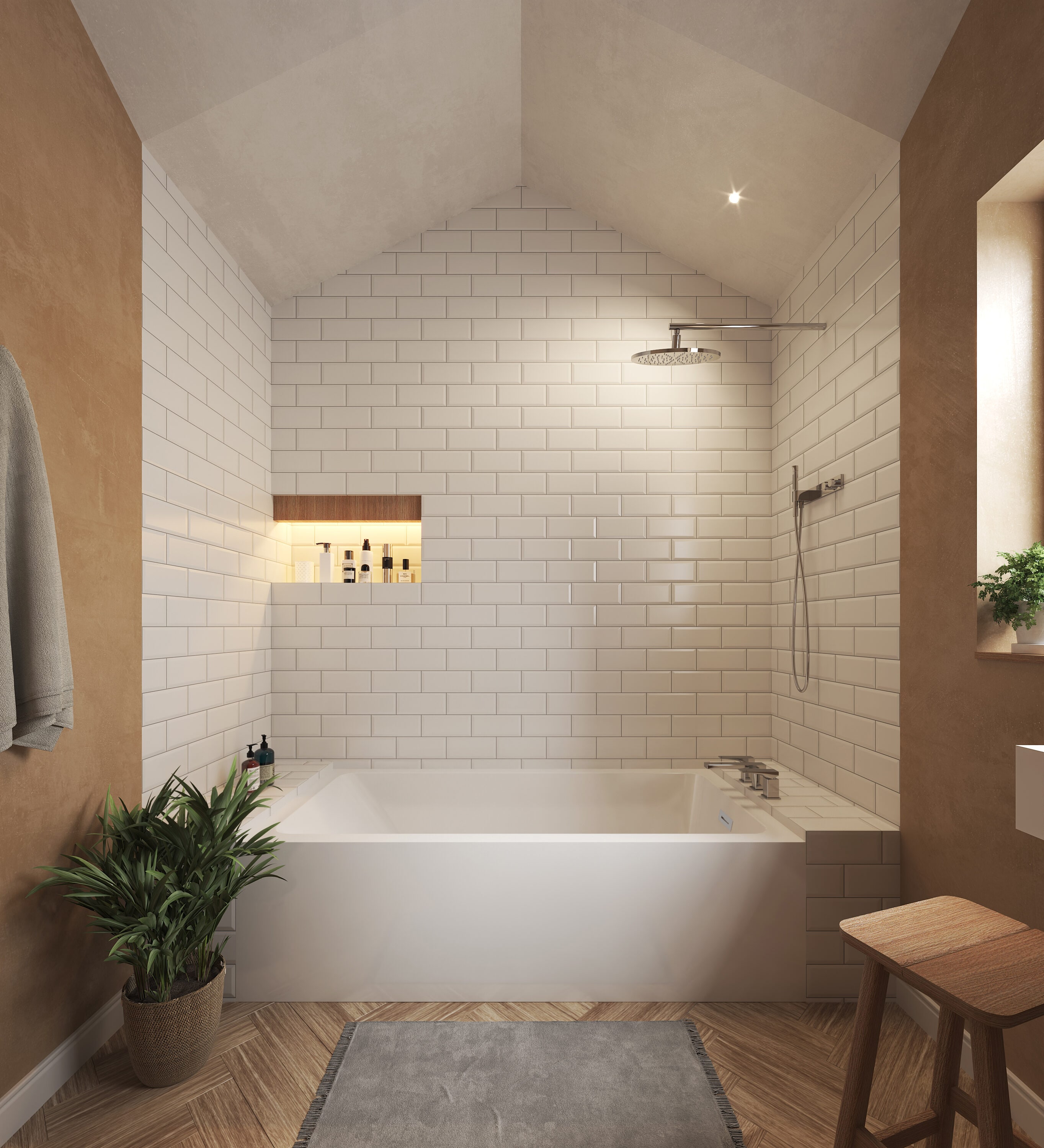 Wyndham Collection Grayley 30-in x 60-in White with Shiny White Trim Acrylic Rectangle Alcove Soaking Bathtub ( Right Drain )